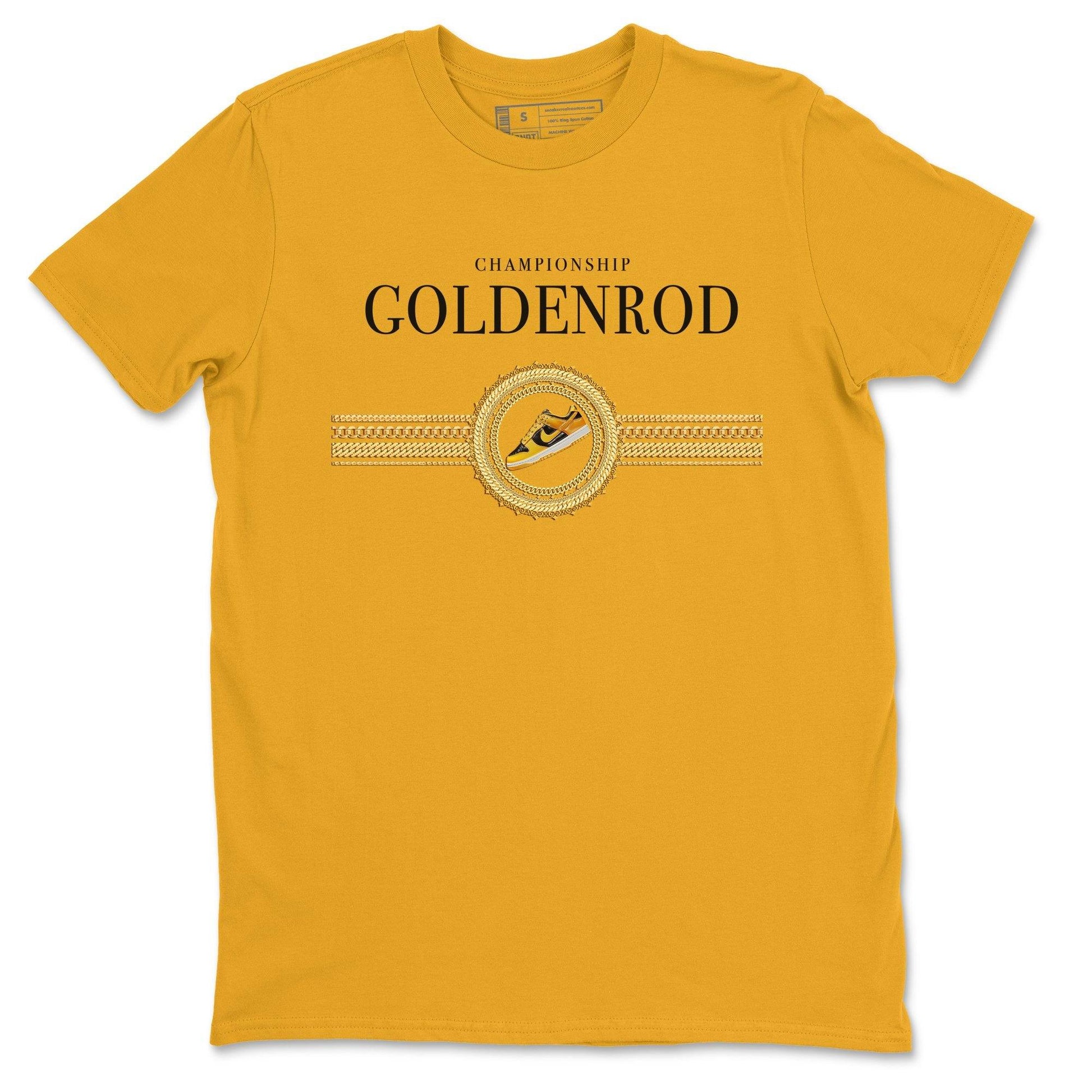 Dunk Championship Goldenrod Sneaker Match Tees Gold Chains Sneaker Tees Dunk Championship Goldenrod Sneaker Release Tees Unisex Shirts
