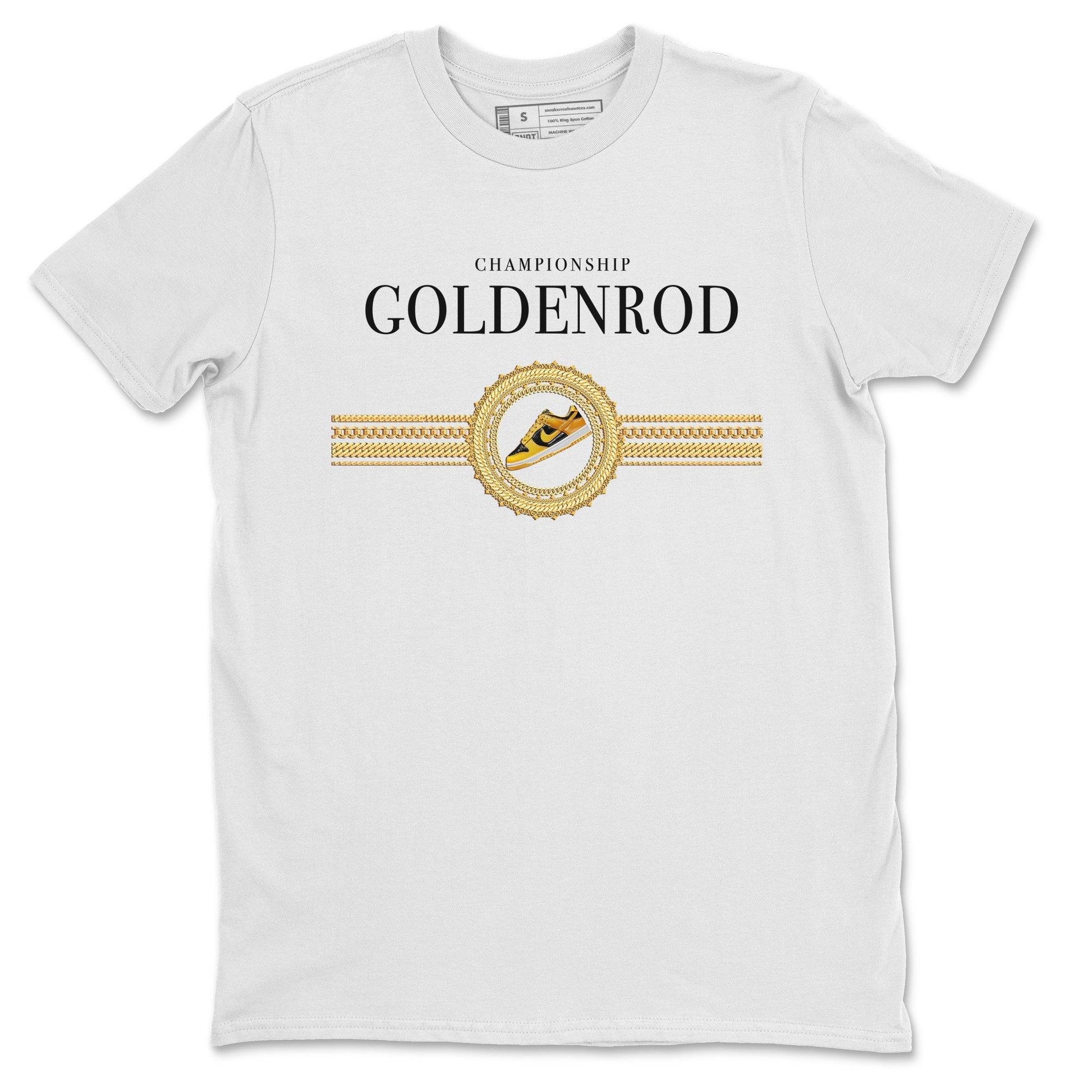 Dunk Championship Goldenrod Sneaker Match Tees Gold Chains Sneaker Tees Dunk Championship Goldenrod Sneaker Release Tees Unisex Shirts