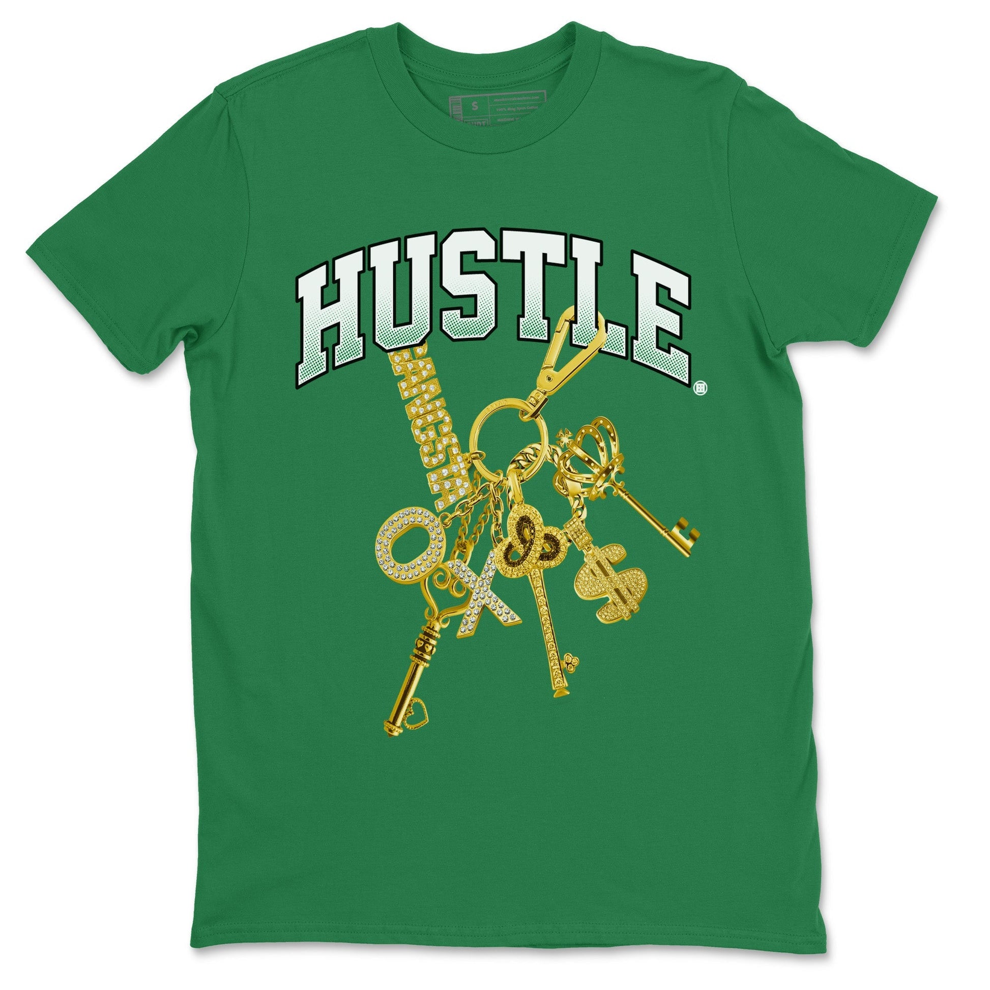 Jordan 4 Pine Green SB Sneaker Match Tees Gold Hustle Sneaker Tees Nike SB x Jordan 4 Pine Green Sneaker Tees Sneaker Release Shirts Unisex Shirts Kelly Green 2