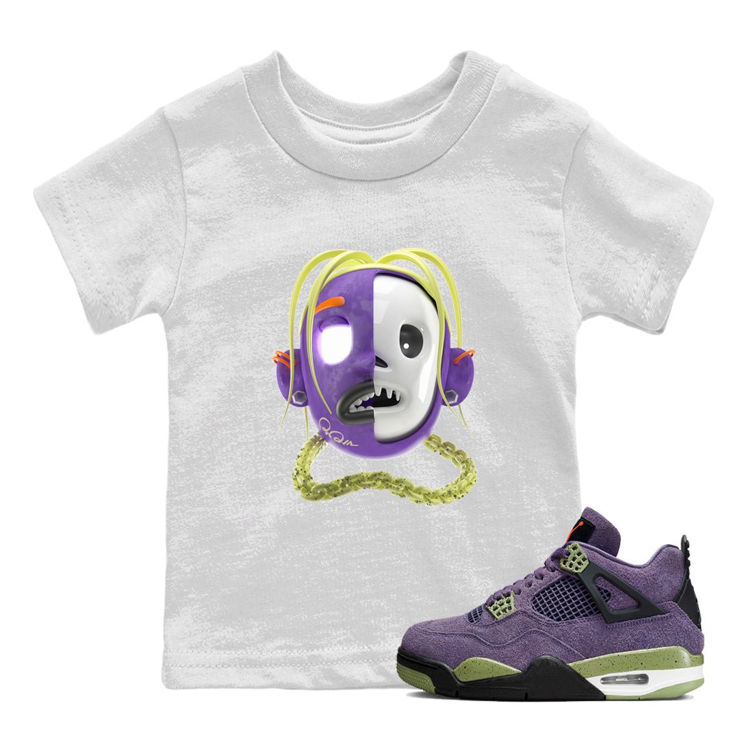 Air Jordan 4 Canyon Purple shirt to match jordans Goosebumps Boy sneaker tees AJ4 Canyon Purple SNRT Sneaker Release Tees Baby Toddler White 1 T-Shirt, Halloween tshirt