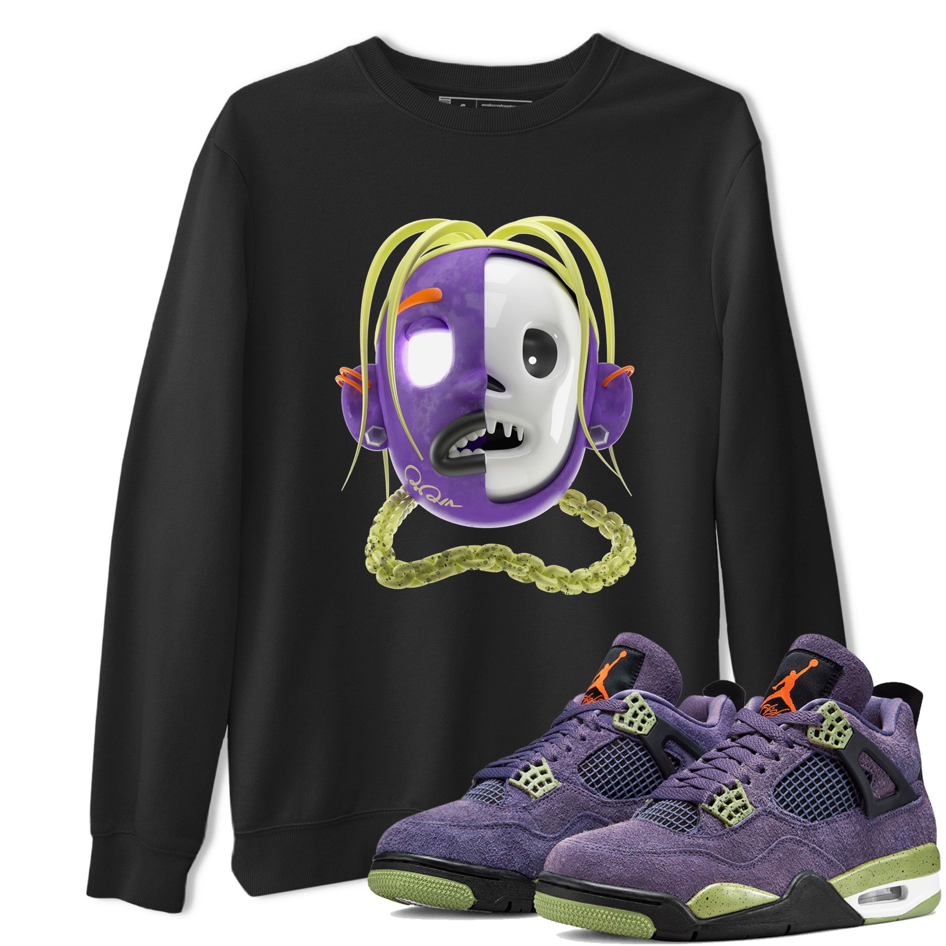 Air Jordan 4 Canyon Purple shirt to match jordans Goosebumps Boy sneaker tees AJ4 Canyon Purple SNRT Sneaker Release Tees Unisex Black 1 T-Shirt, Halloween tshirt