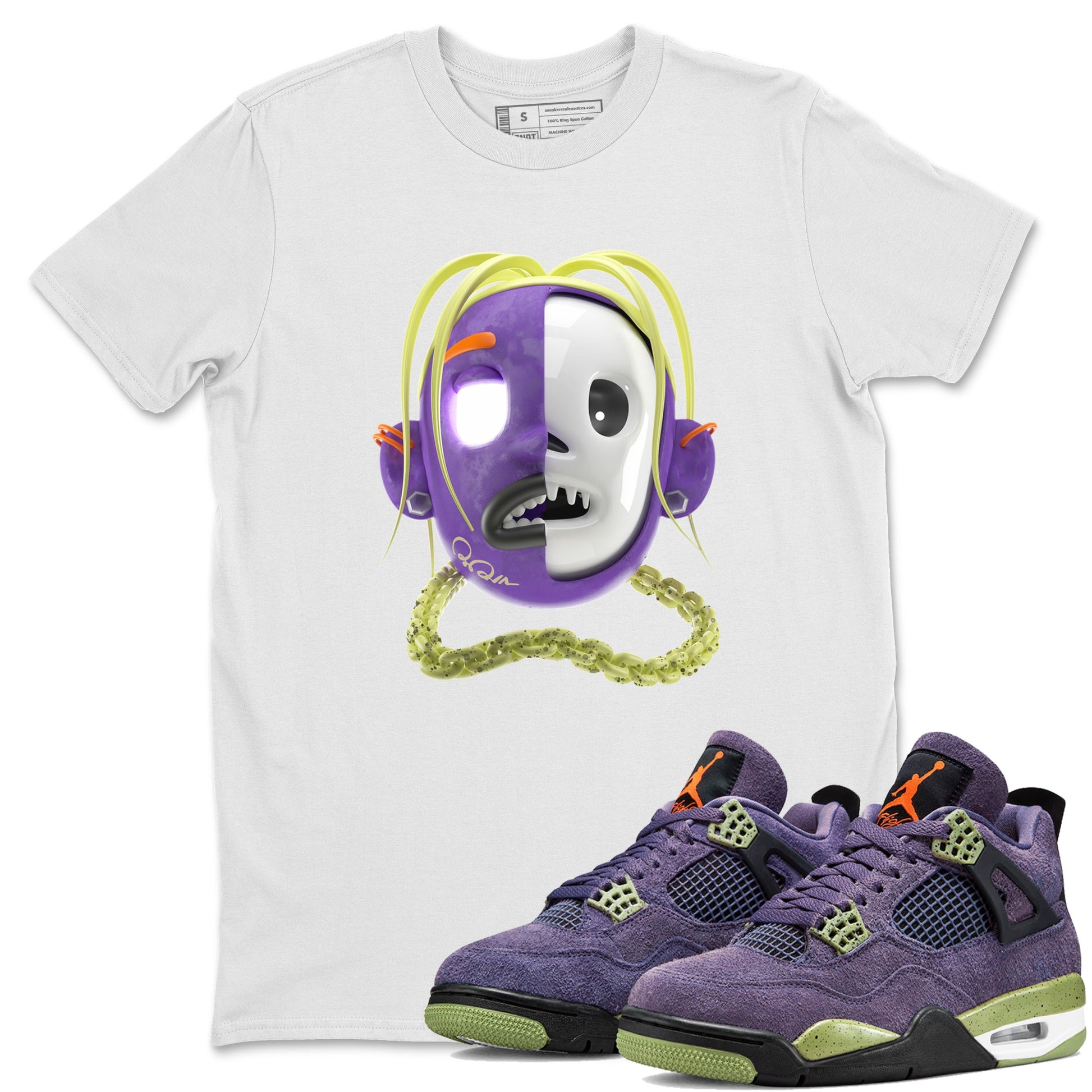 Air Jordan 4 Canyon Purple shirt to match jordans Goosebumps Boy sneaker tees AJ4 Canyon Purple SNRT Sneaker Release Tees Unisex White 1 T-Shirt, Halloween tshirt