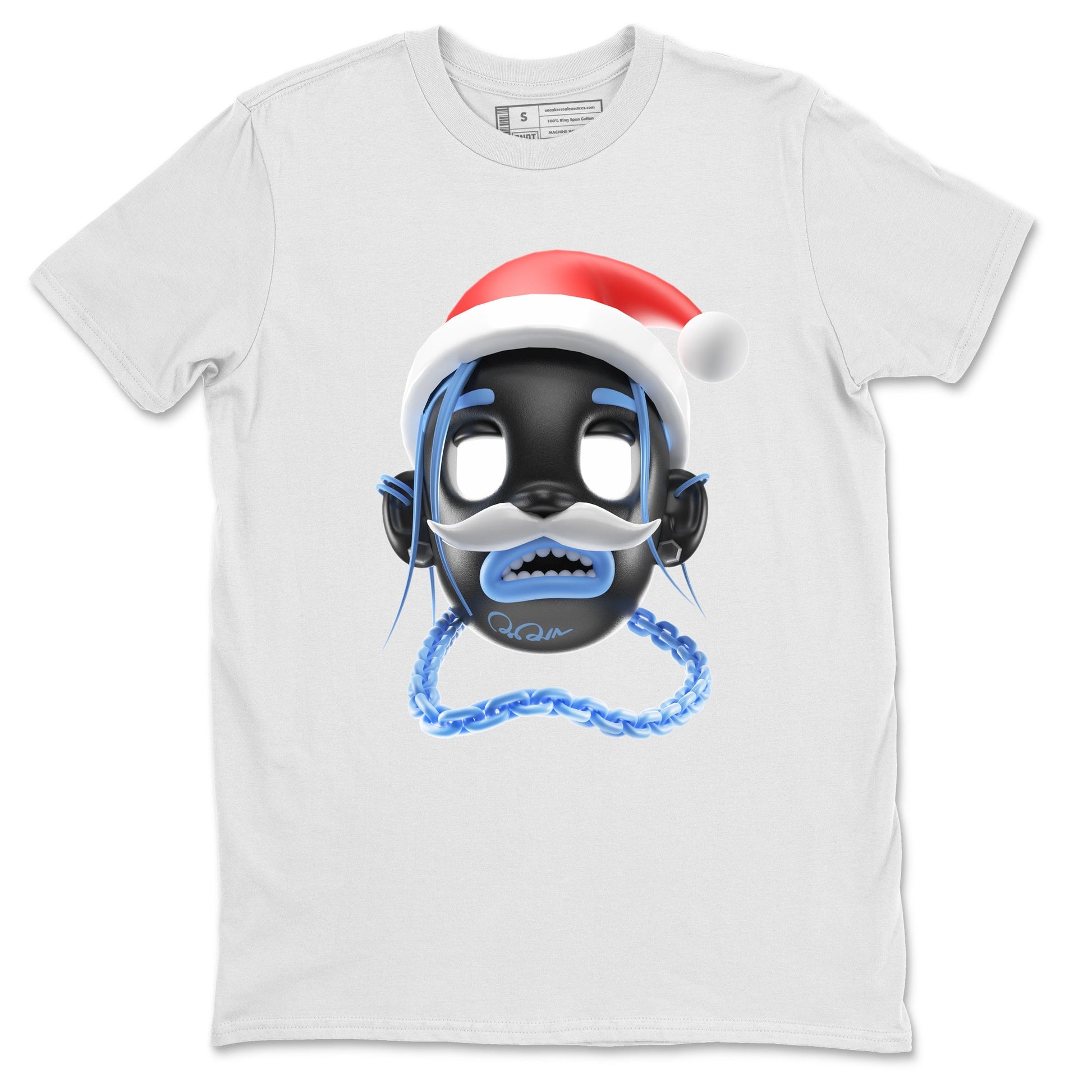 Air Jordan 1 UNC Toe shirt to match jordans Goosebumps Boy Christmas Edition sneaker tees Santa Gift AJ1 UNC Toe SNRT Sneaker Release Tees Unisex White 2 T-Shirt