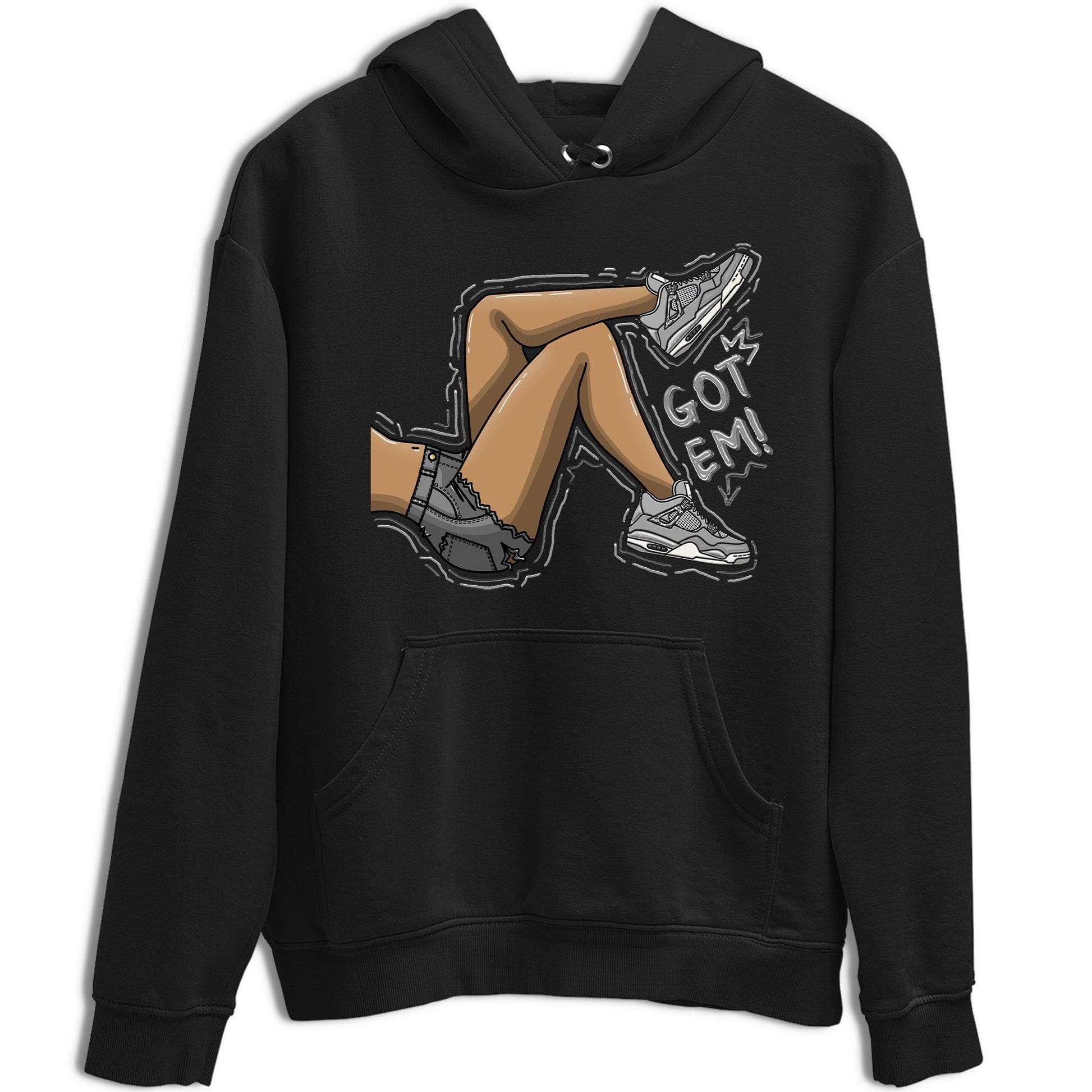AJ4 Frozen Moments shirt to match jordans Got Em Legs sneaker tees Crew Neck AJ4 Frozen Moments SNRT Sneaker Release Tees Unisex Casual Shirts Black 2 T-Shirt