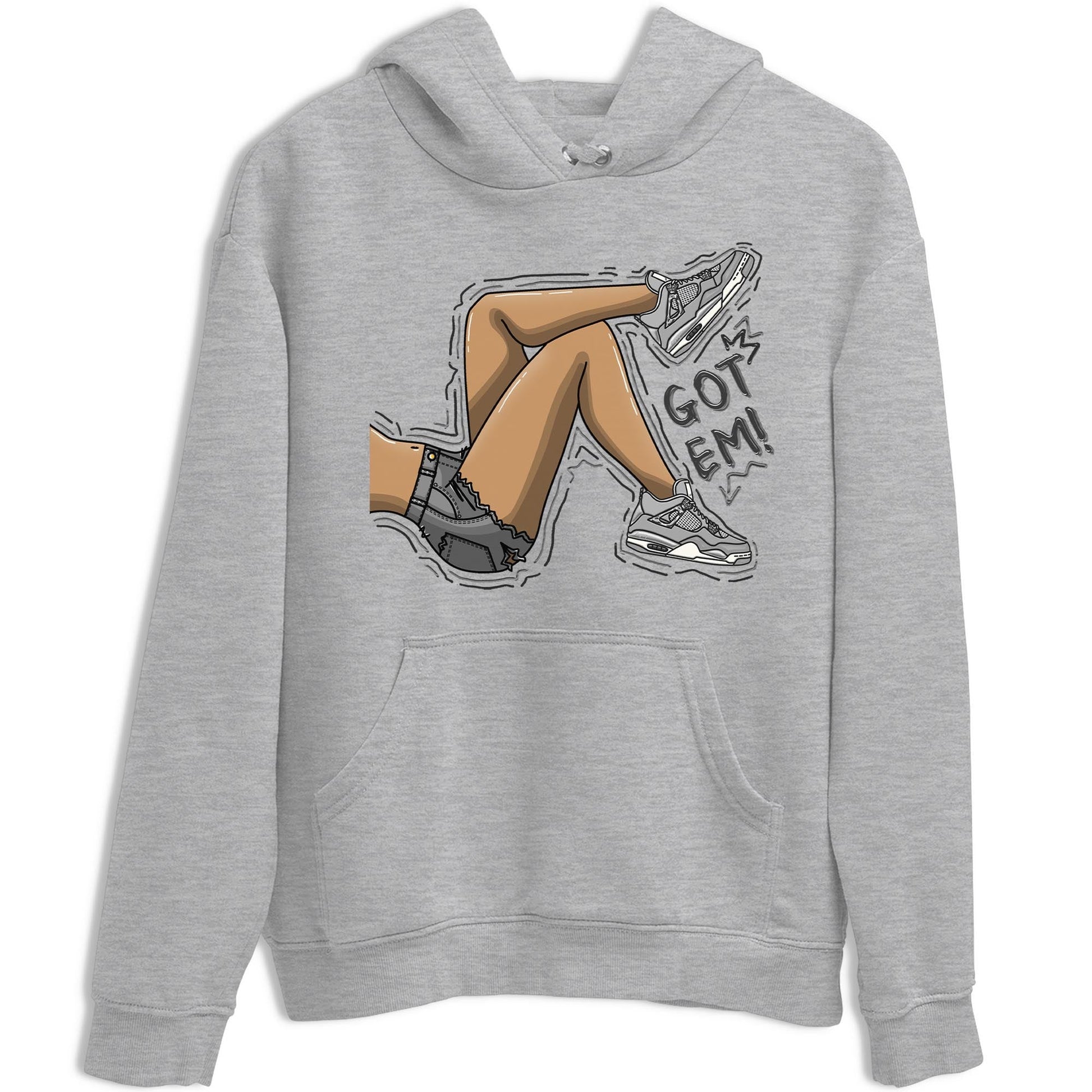 AJ4 Frozen Moments shirt to match jordans Got Em Legs sneaker tees Crew Neck AJ4 Frozen Moments SNRT Sneaker Release Tees Unisex Casual Shirts Heather Grey 2 T-Shirt
