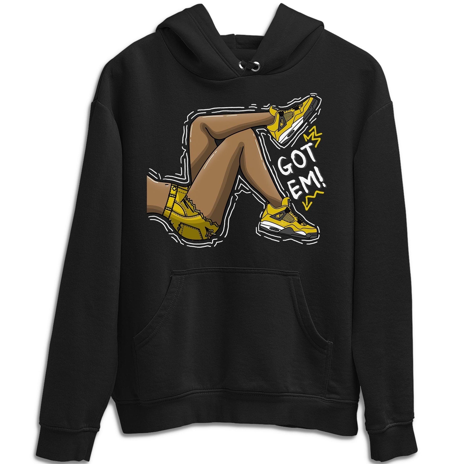 Jordan 4 Lightning Sneaker Match Tees Got Em Legs Sneaker Tees Jordan 4 Lightning Sneaker Release Tees Unisex Shirts