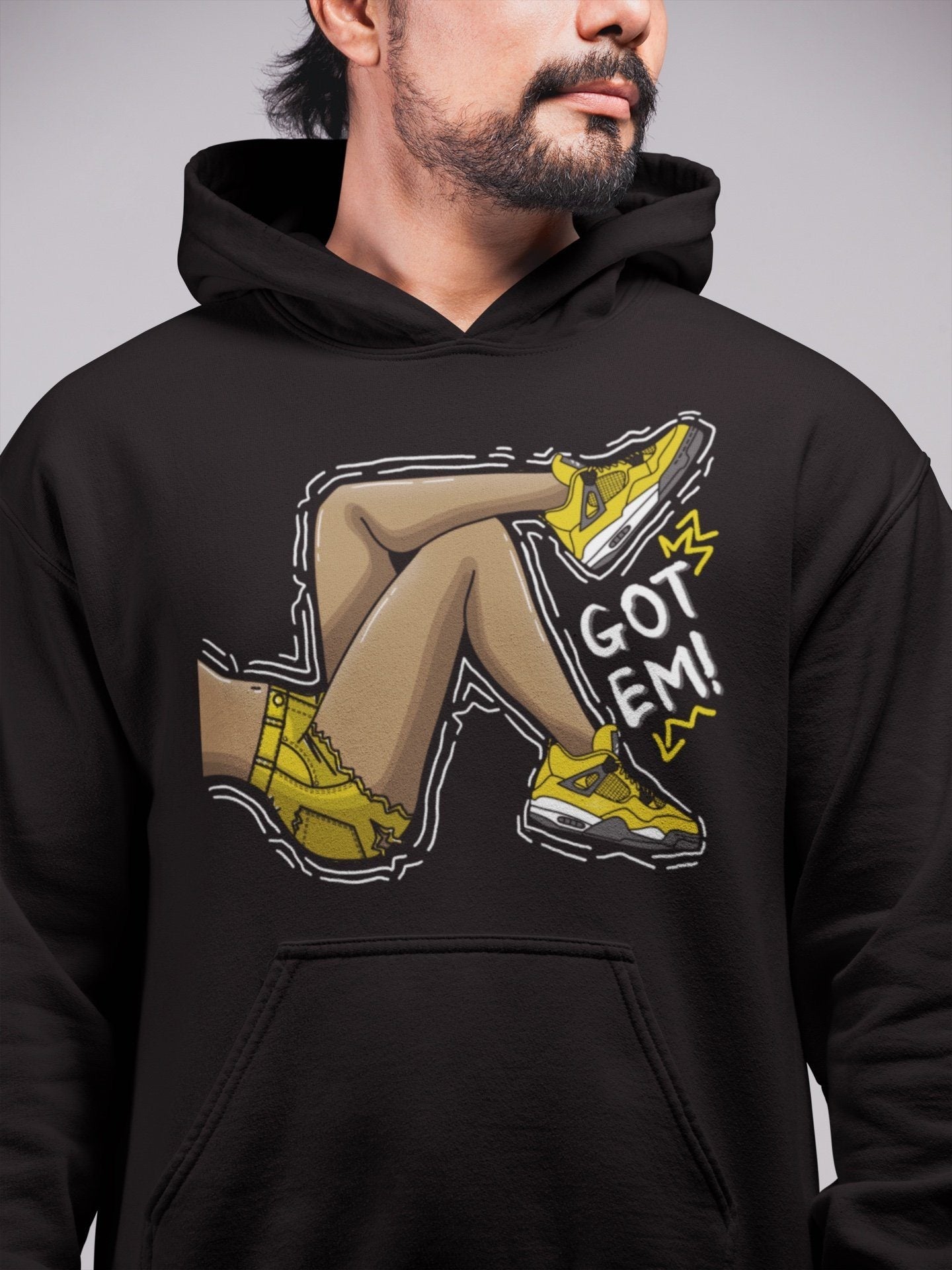 Jordan 4 Lightning Sneaker Match Tees Got Em Legs Sneaker Tees Jordan 4 Lightning Sneaker Release Tees Unisex Shirts
