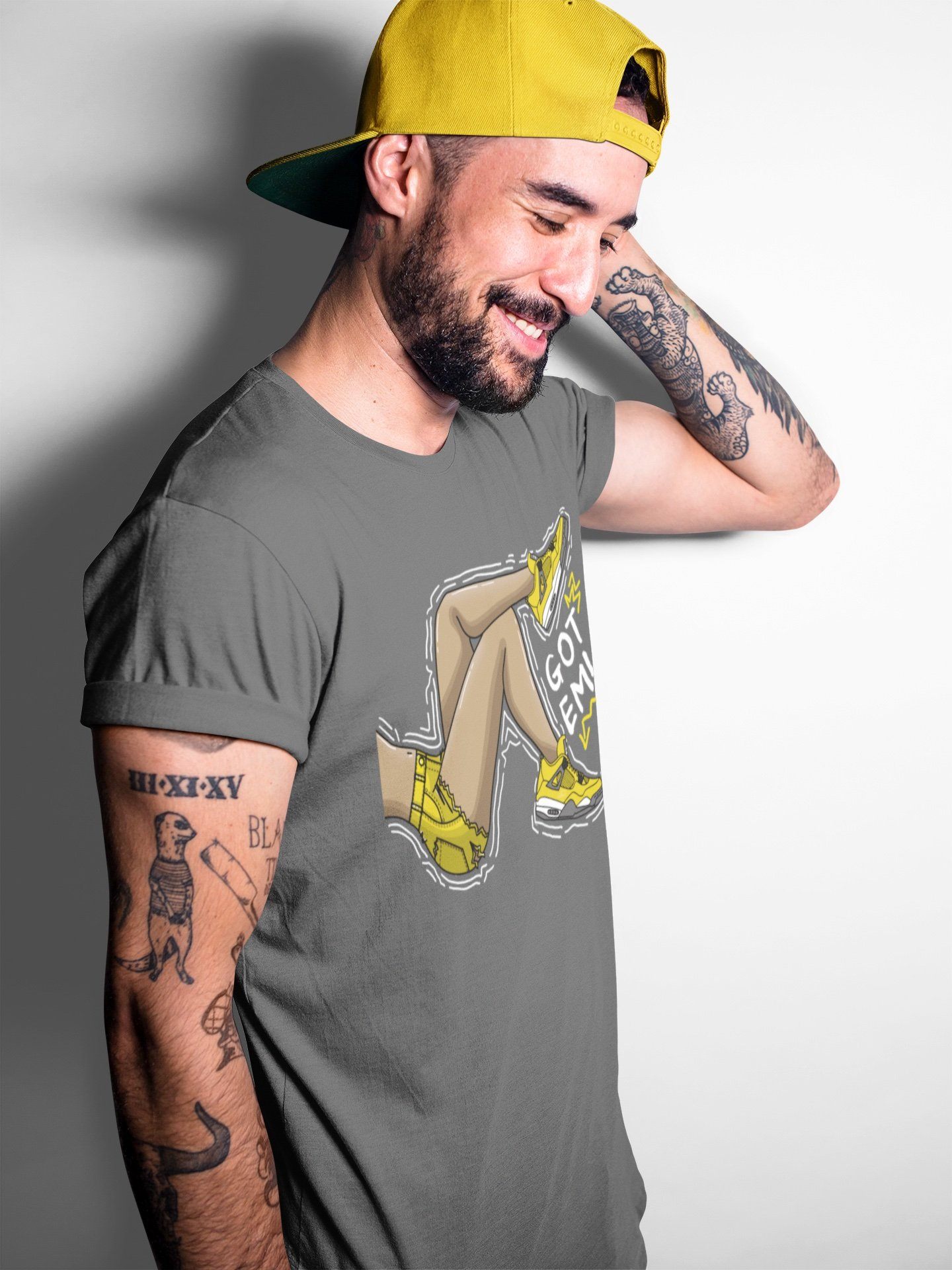 Jordan 4 Lightning Sneaker Match Tees Got Em Legs Sneaker Tees Jordan 4 Lightning Sneaker Release Tees Unisex Shirts