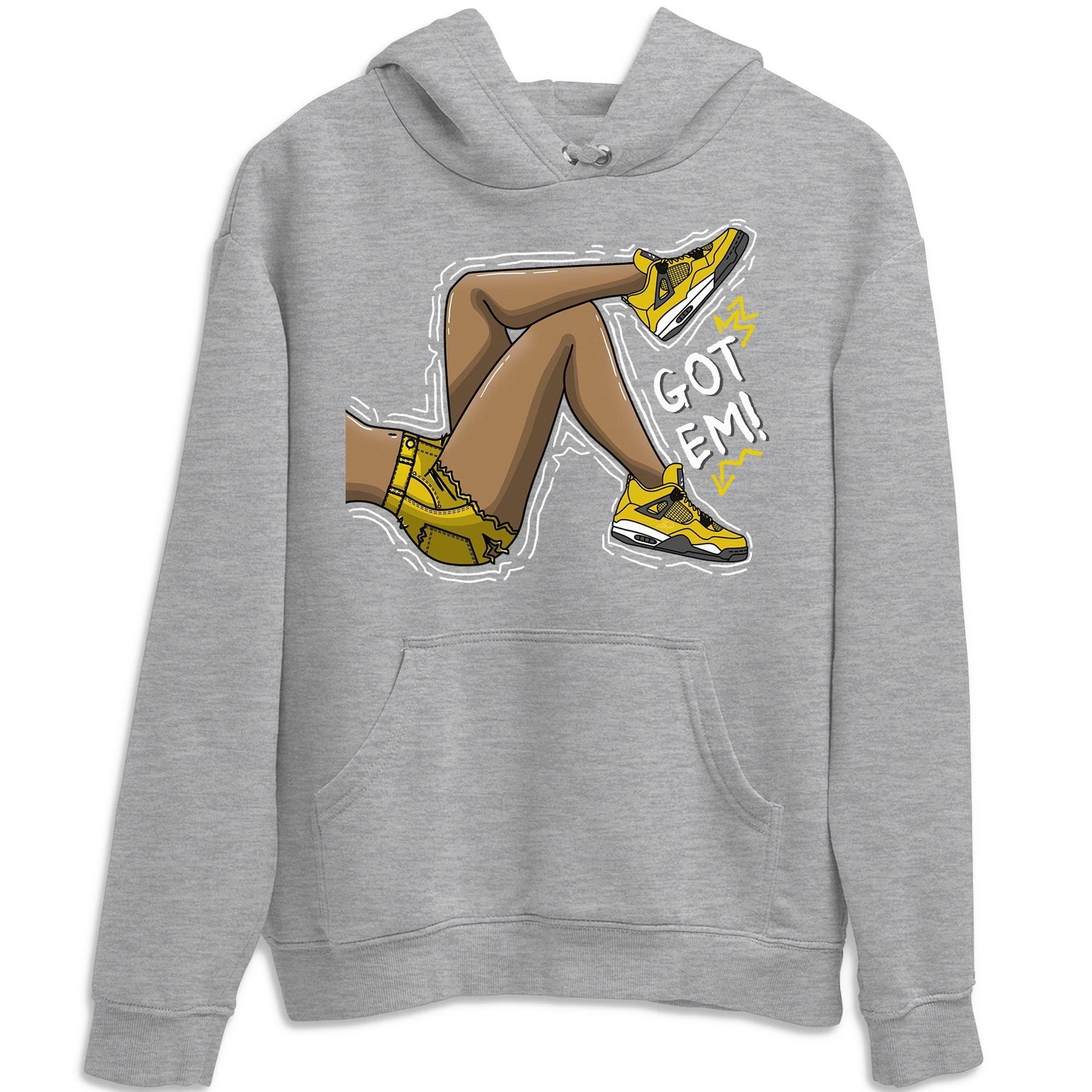 Jordan 4 Lightning Sneaker Match Tees Got Em Legs Sneaker Tees Jordan 4 Lightning Sneaker Release Tees Unisex Shirts