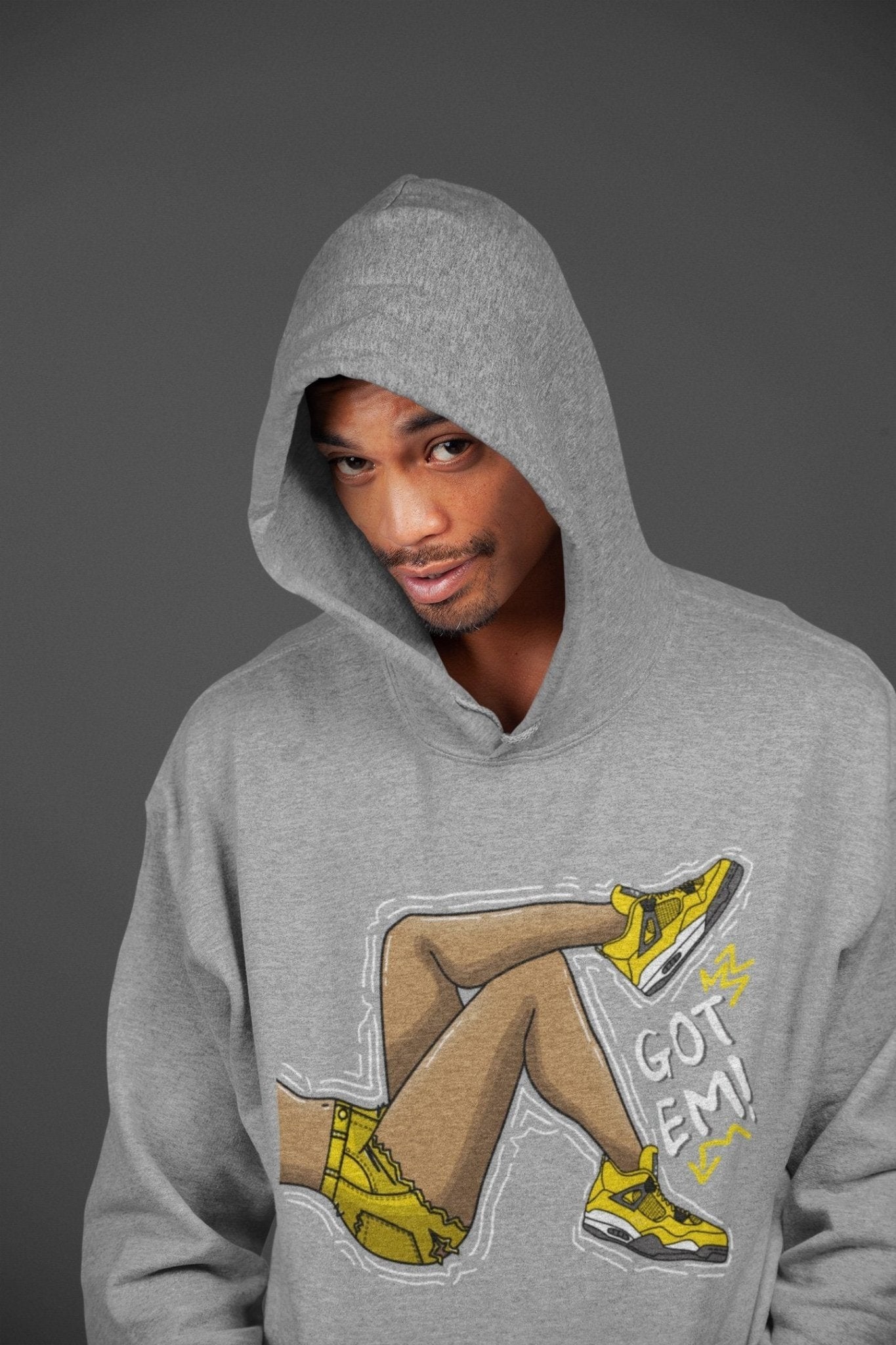 Jordan 4 Lightning Sneaker Match Tees Got Em Legs Sneaker Tees Jordan 4 Lightning Sneaker Release Tees Unisex Shirts