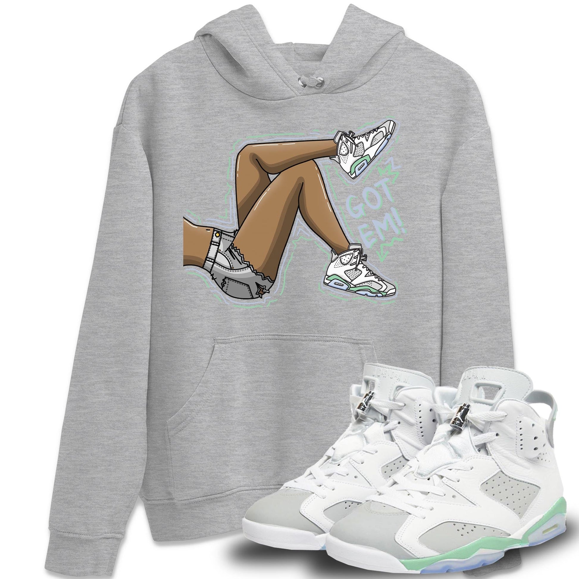 Jordan 6 Mint Foam Sneaker Match Tees Got Em Legs Sneaker Tees Jordan 6 Mint Foam Sneaker Release Tees Unisex Shirts