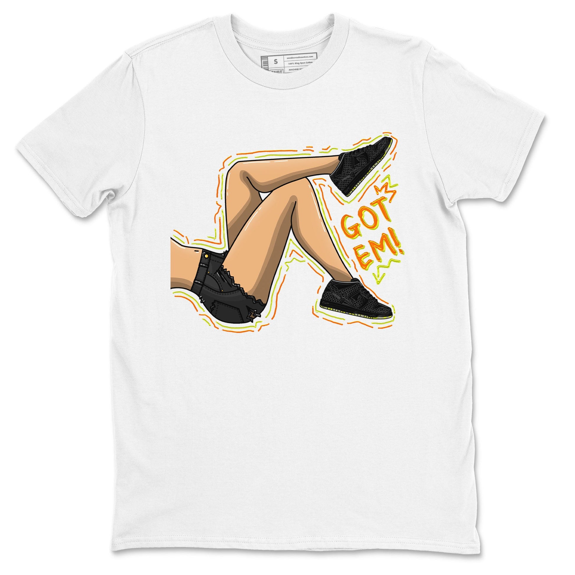 Nike Dunk Mid Premium shirt to match jordans Got Em Legs sneaker tees Nike Dunk Mid Halloween SNRT Sneaker Tees Sneaker Matching Clothing Brand Unisex Sneaker Tee White 2 T-Shirt