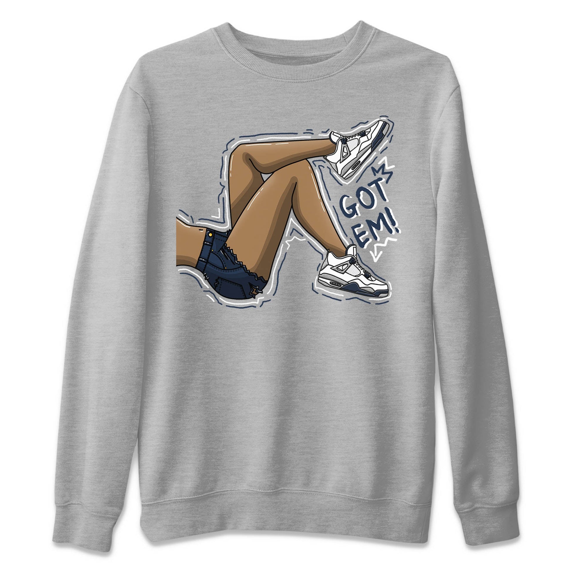 Jordan 4 Midnight Navy Sneaker Match Tees Got Em Legs Sneaker Tees Jordan 4 Midnight Navy Sneaker Release Tees Unisex Shirts
