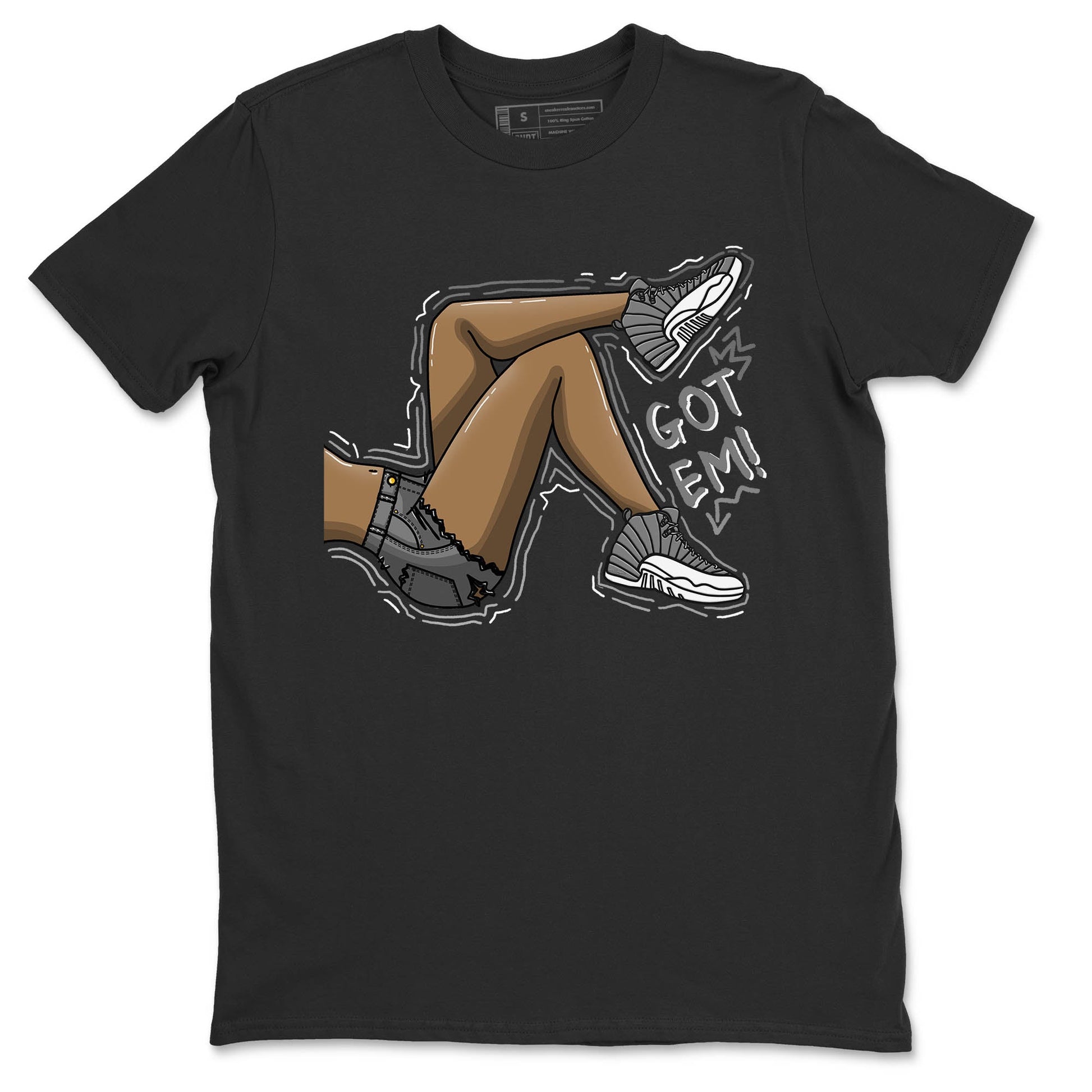 Jordan 12 Stealth Sneaker Match Tees Got Em Legs Sneaker Tees Jordan 12 Stealth Sneaker Release Tees Unisex Shirts