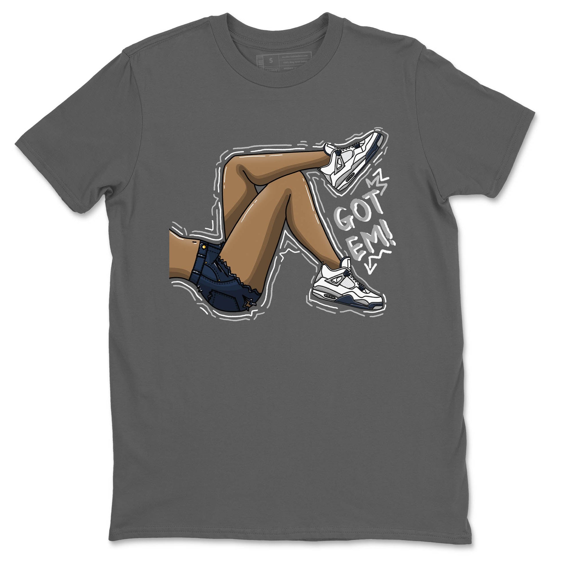 Jordan 4 Midnight Navy Sneaker Match Tees Got Em Legs Sneaker Tees Jordan 4 Midnight Navy Sneaker Release Tees Unisex Shirts