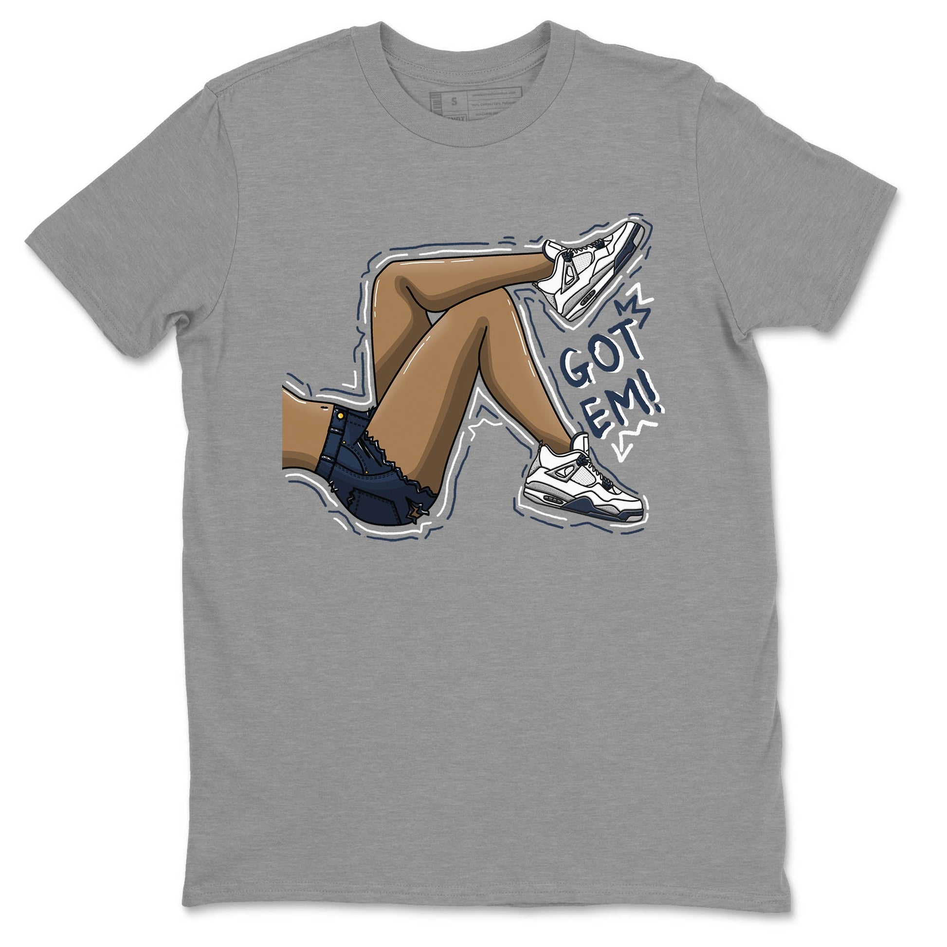 Jordan 4 Midnight Navy Sneaker Match Tees Got Em Legs Sneaker Tees Jordan 4 Midnight Navy Sneaker Release Tees Unisex Shirts