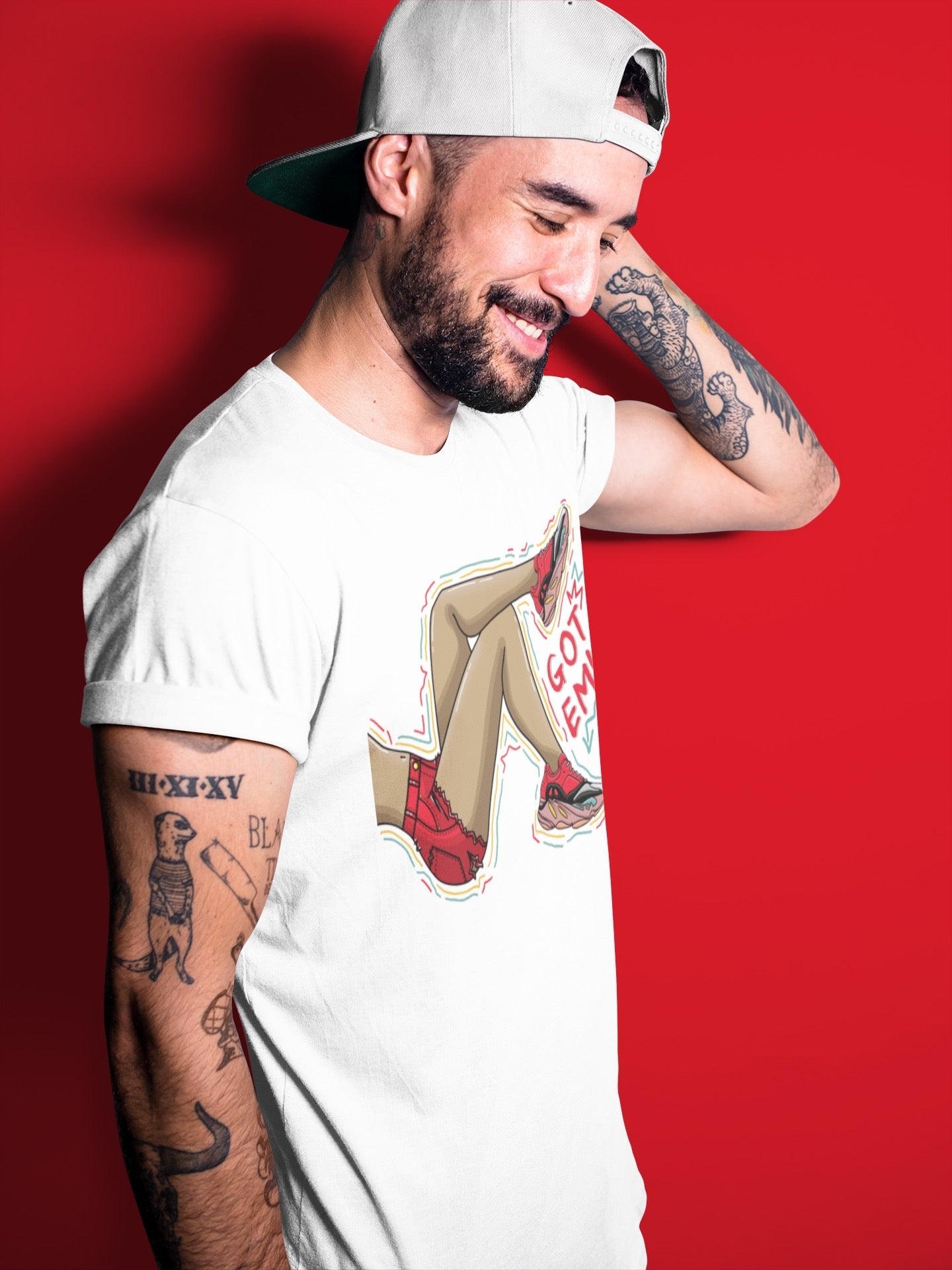 Yeezy 700 Hi-Res Red Sneaker Match Tees Got Em Legs Sneaker Tees Yeezy 700 Hi-Res Red Sneaker Release Tees Unisex Shirts