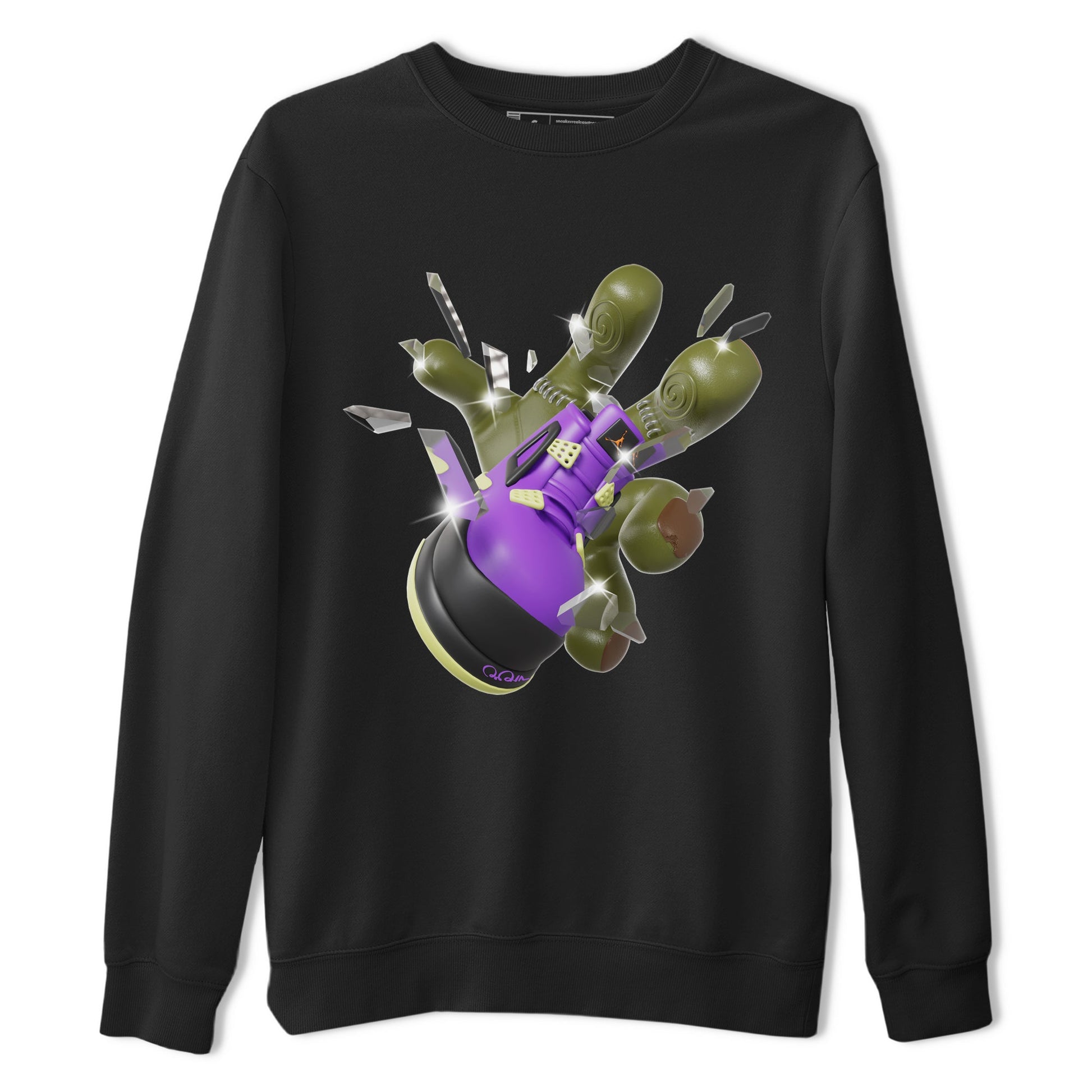 Air Jordan 4 Canyon Purple shirt to match jordans Got Em Zombie Hand sneaker tees halloween dress AJ4 Canyon Purple SNRT Sneaker Release Tees Unisex Black 2 T-Shirt