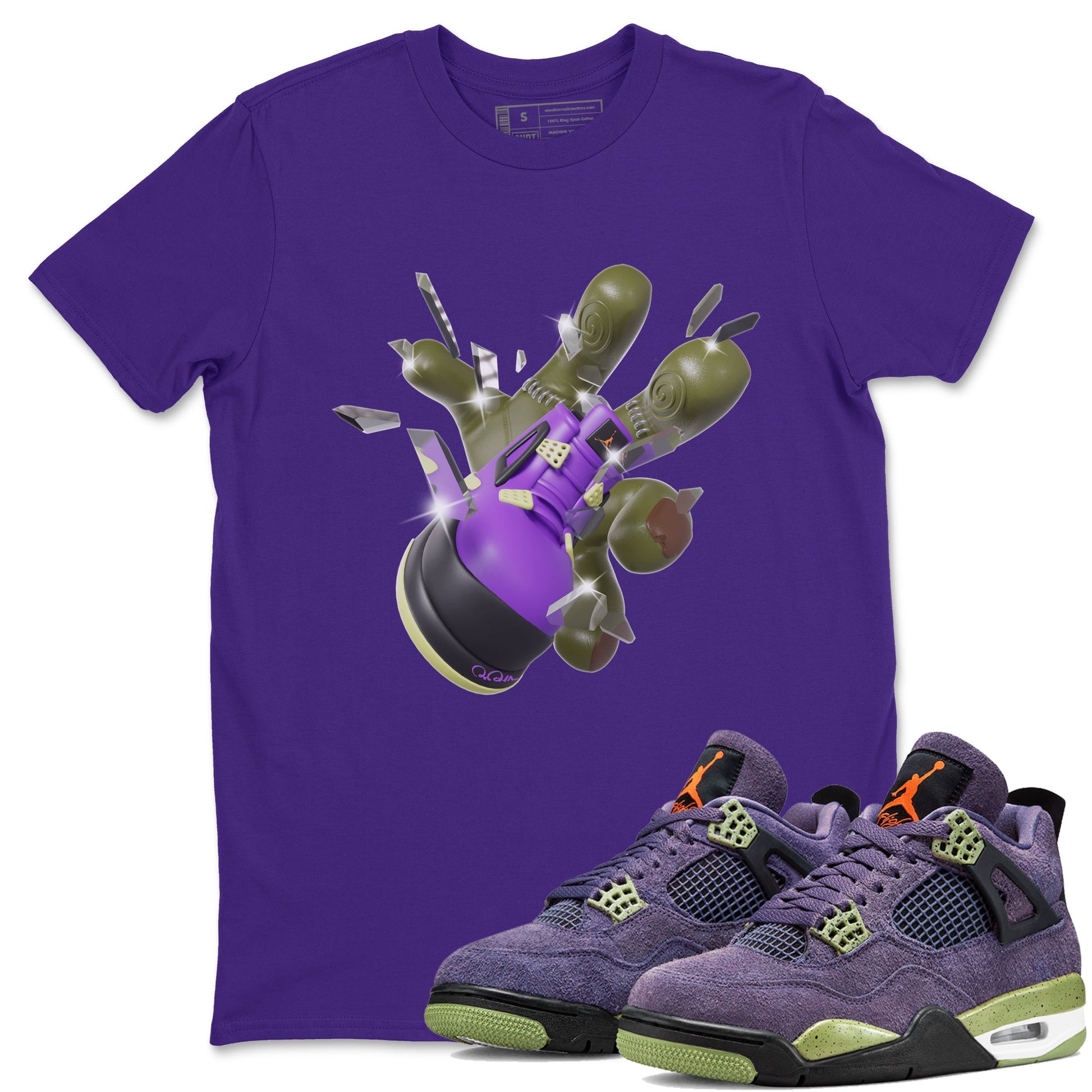 Air Jordan 4 Canyon Purple shirt to match jordans Got Em Zombie Hand sneaker tees halloween dress AJ4 Canyon Purple SNRT Sneaker Release Tees Unisex Purple 1 T-Shirt
