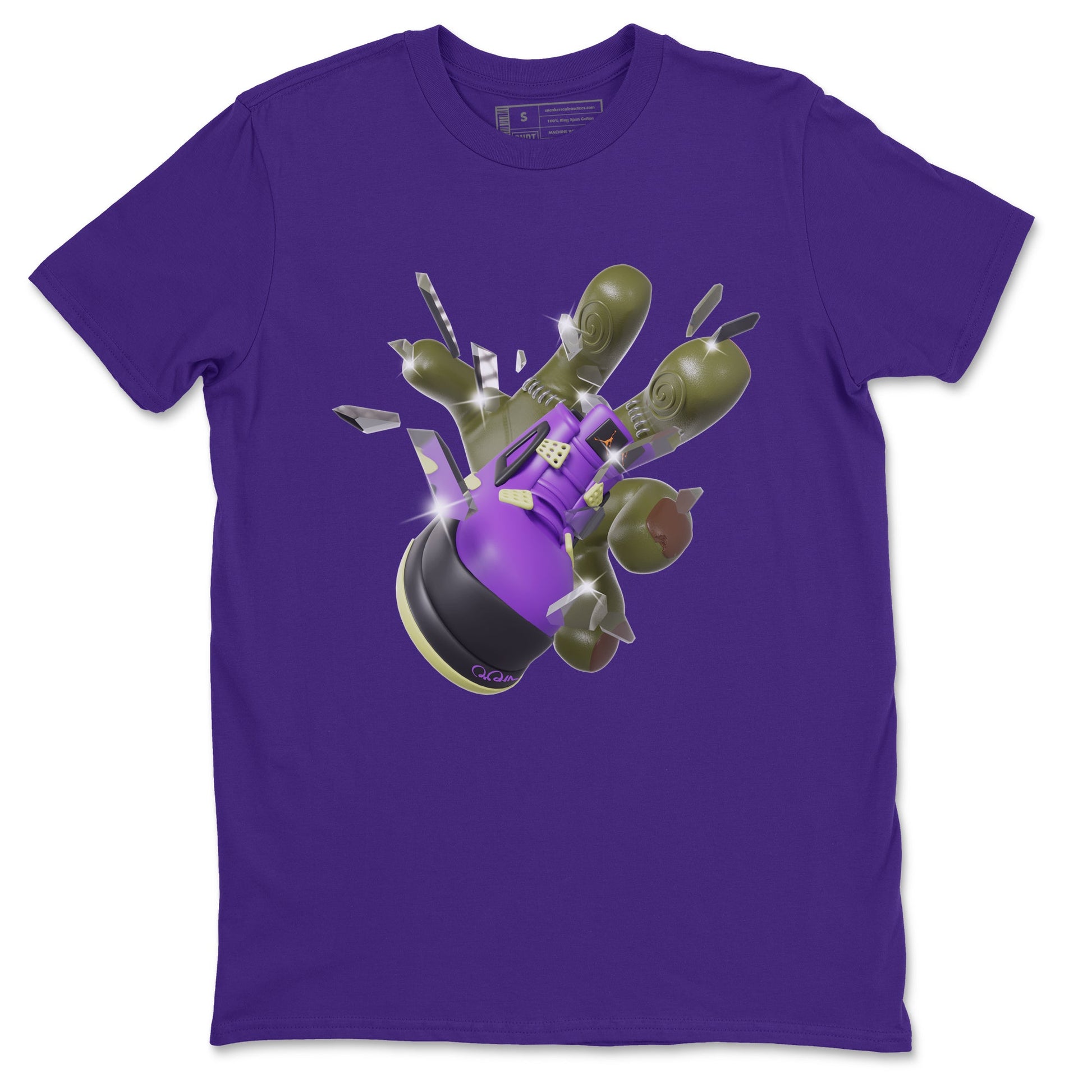 Air Jordan 4 Canyon Purple shirt to match jordans Got Em Zombie Hand sneaker tees halloween dress AJ4 Canyon Purple SNRT Sneaker Release Tees Unisex Purple 2 T-Shirt