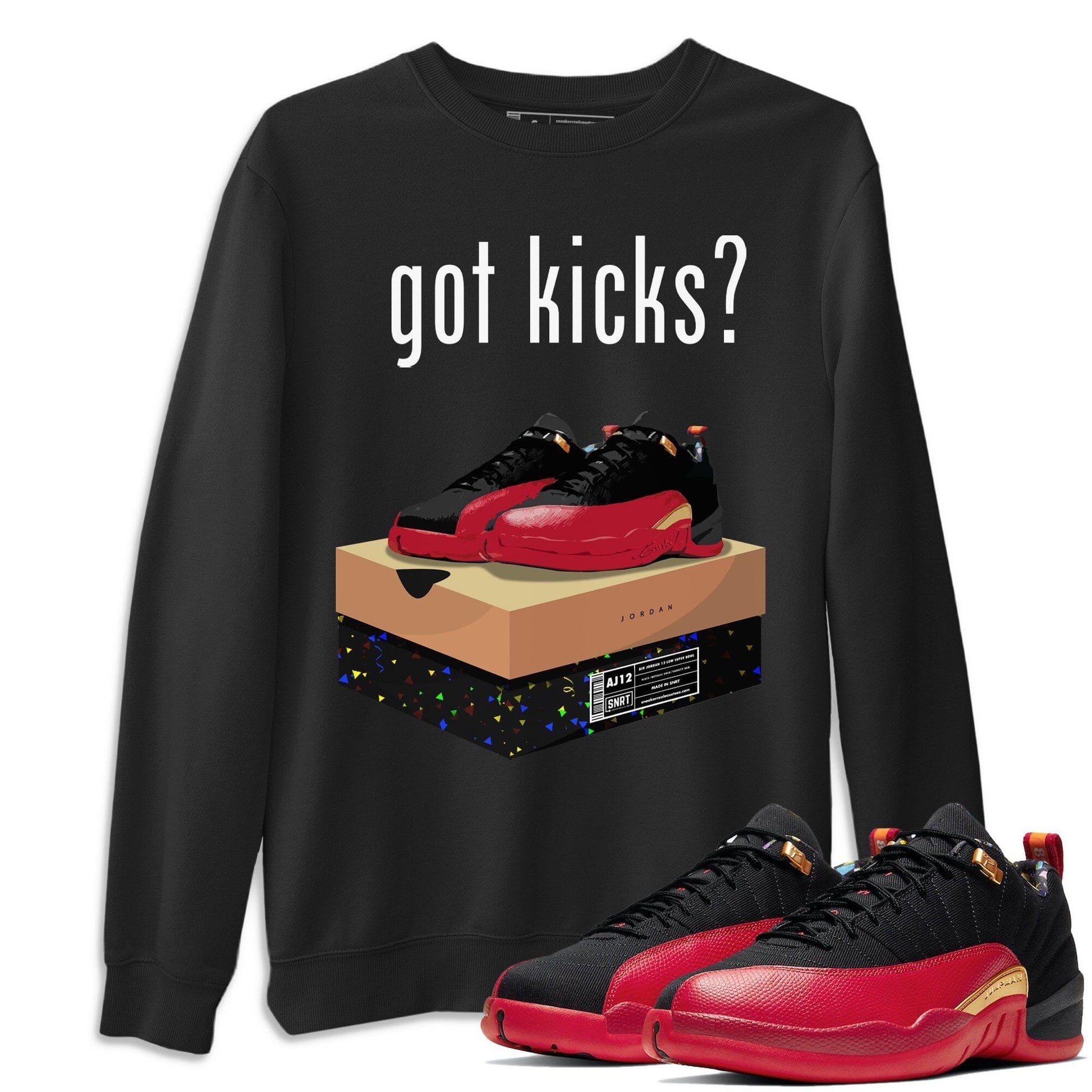 Jordan 12 Super Bowl Sneaker Match Tees Got Kicks Sneaker Tees Jordan 12 Super Bowl Sneaker Release Tees Unisex Shirts