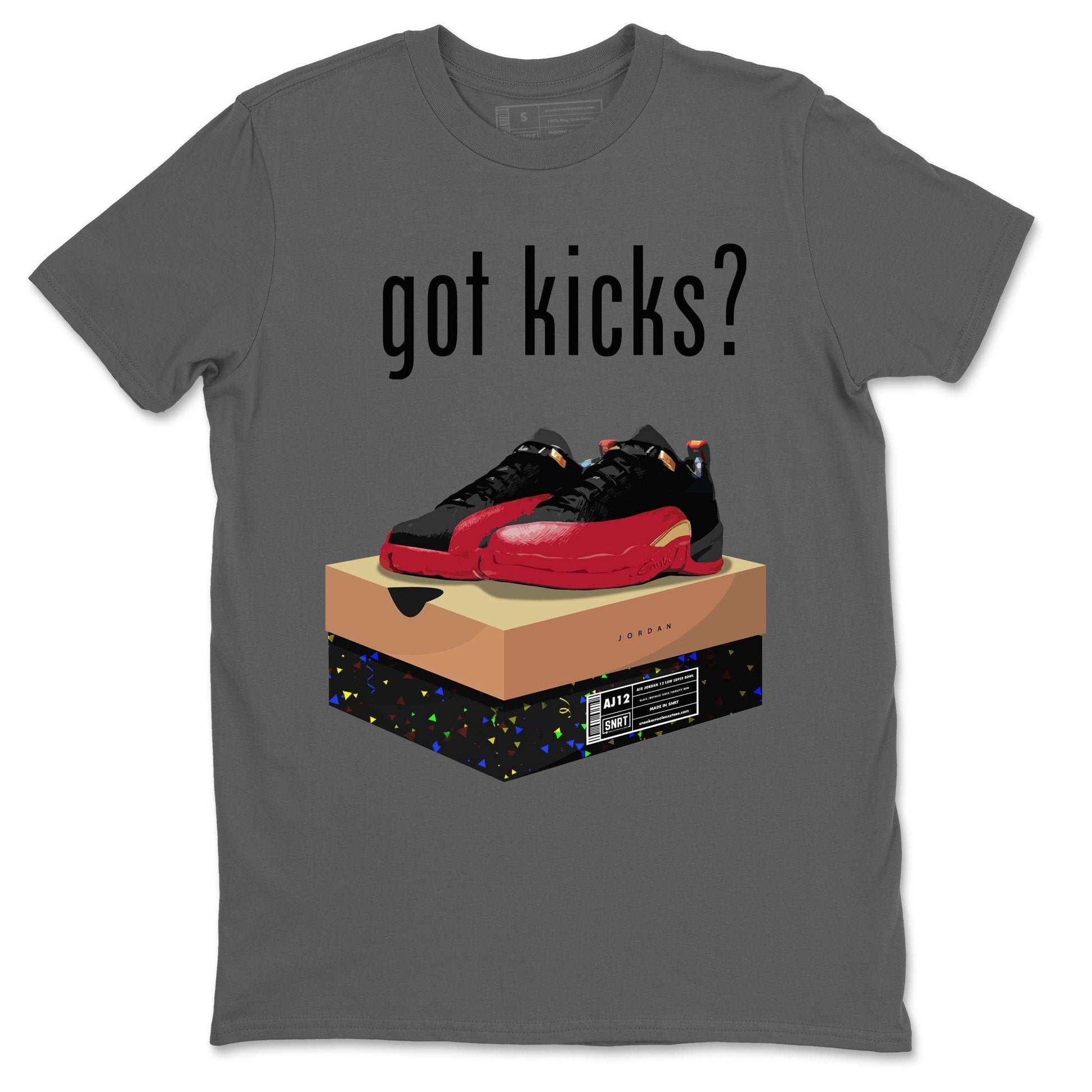 Jordan 12 Super Bowl Sneaker Match Tees Got Kicks Sneaker Tees Jordan 12 Super Bowl Sneaker Release Tees Unisex Shirts
