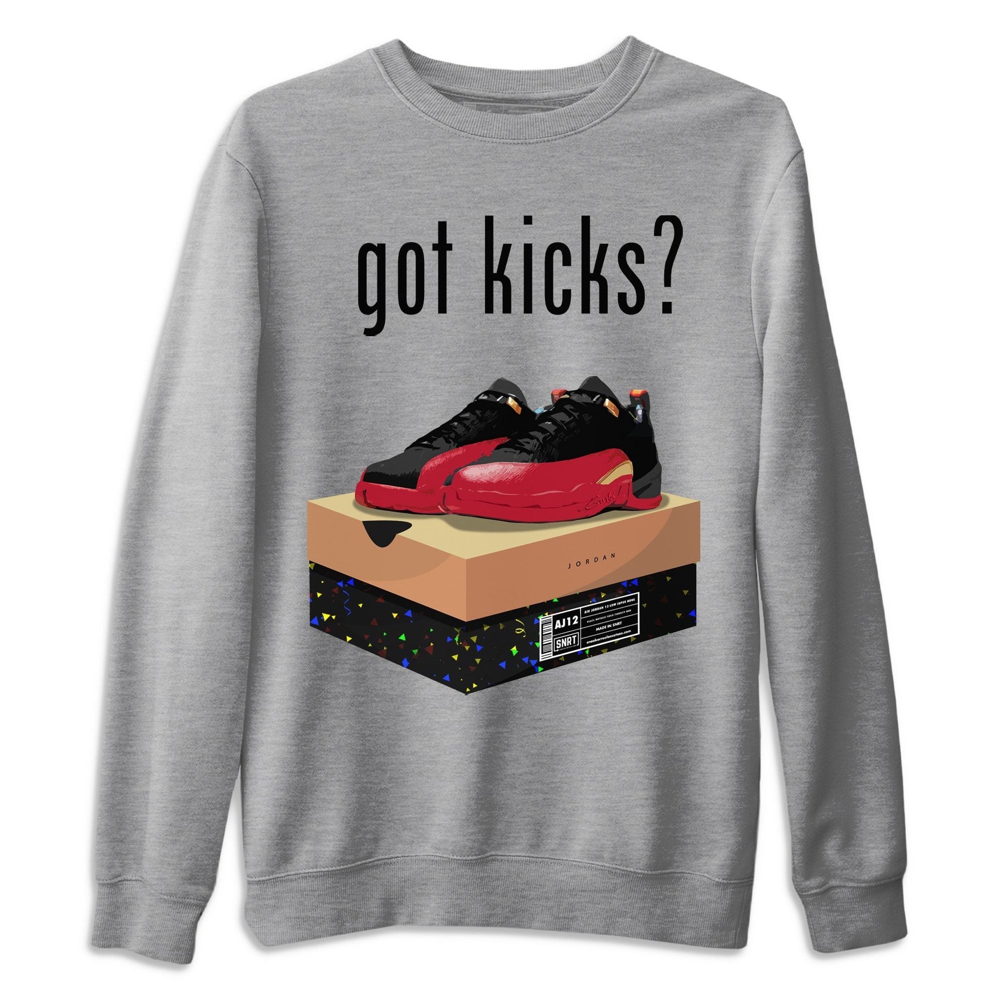 Jordan 12 Super Bowl Sneaker Match Tees Got Kicks Sneaker Tees Jordan 12 Super Bowl Sneaker Release Tees Unisex Shirts