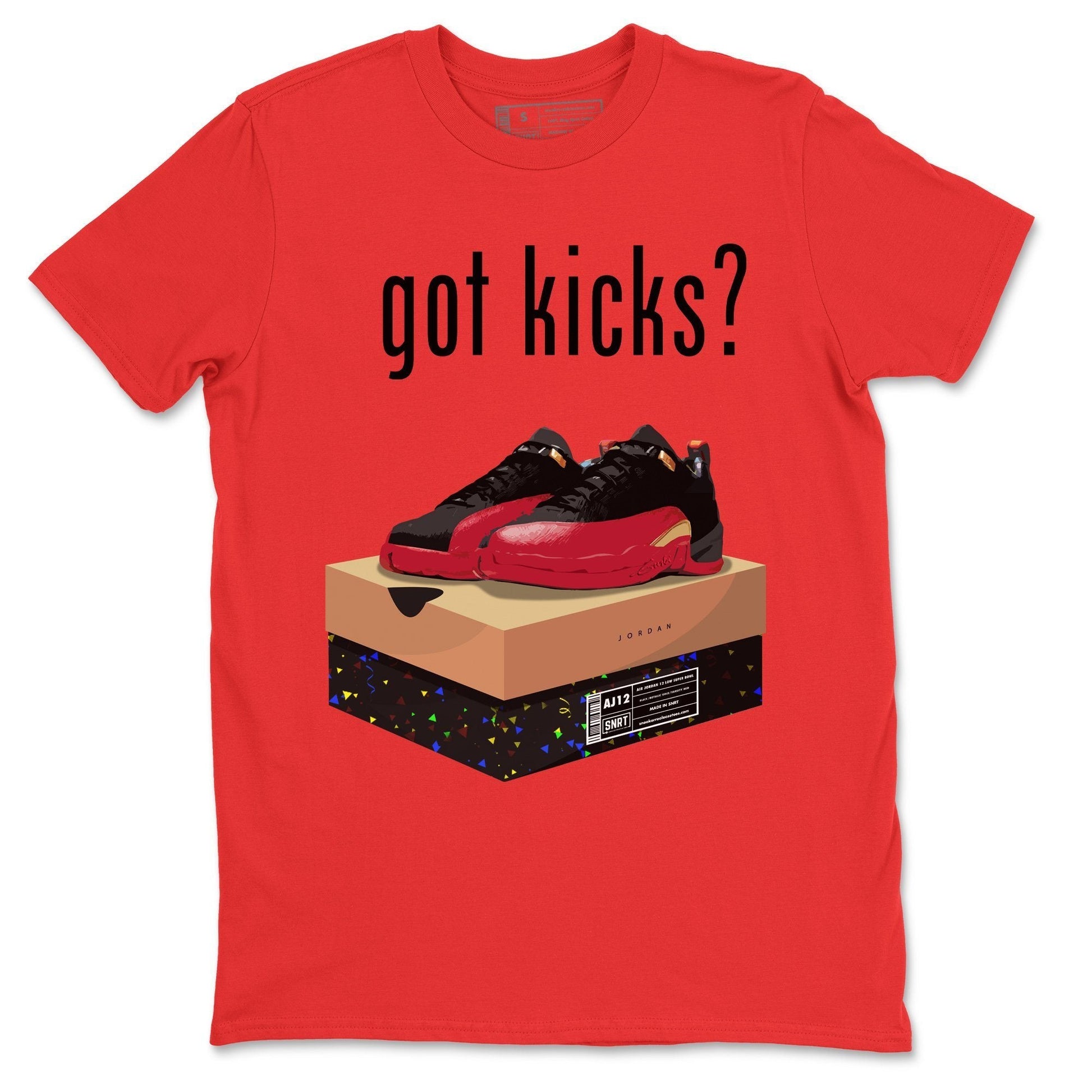 Jordan 12 Super Bowl Sneaker Match Tees Got Kicks Sneaker Tees Jordan 12 Super Bowl Sneaker Release Tees Unisex Shirts