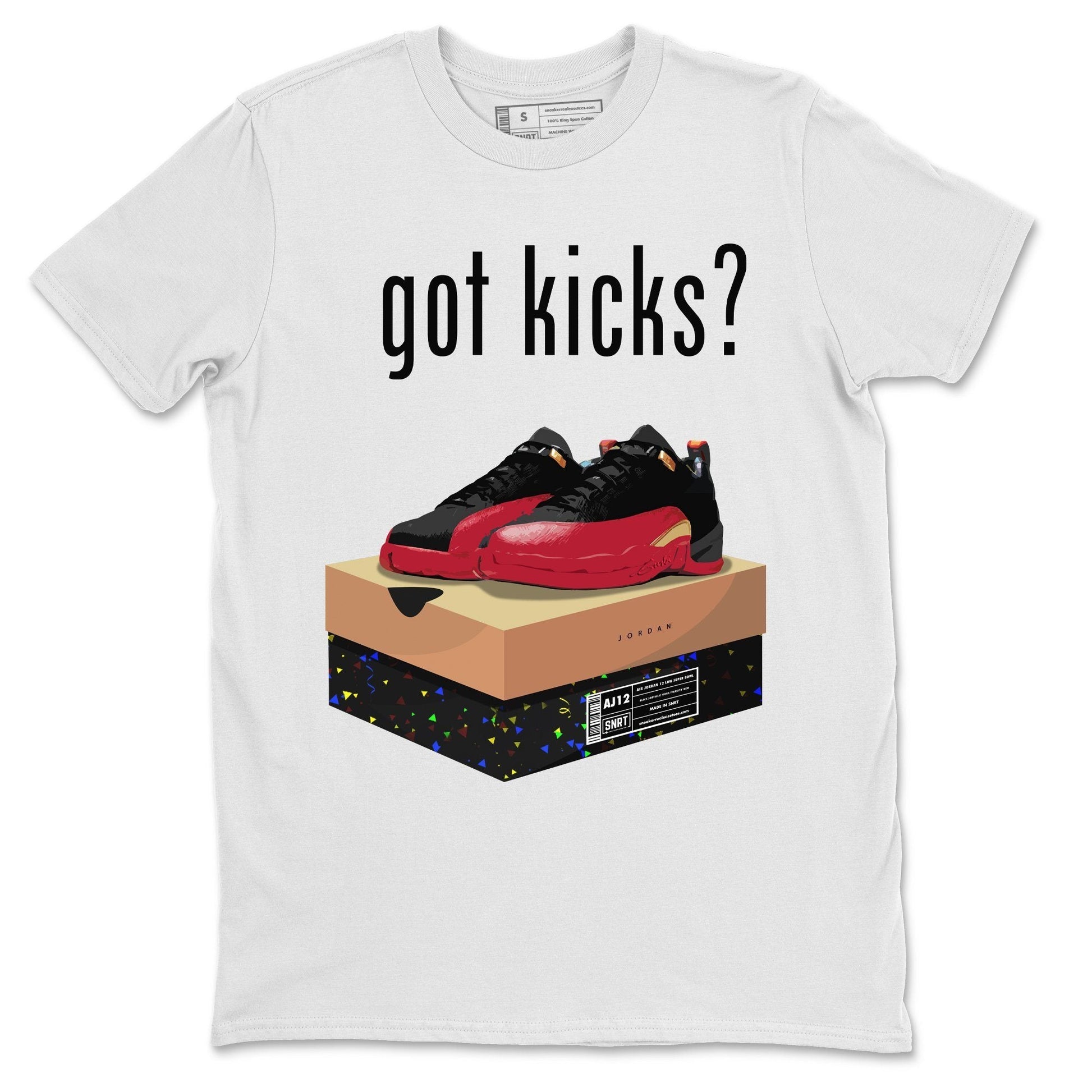 Jordan 12 Super Bowl Sneaker Match Tees Got Kicks Sneaker Tees Jordan 12 Super Bowl Sneaker Release Tees Unisex Shirts