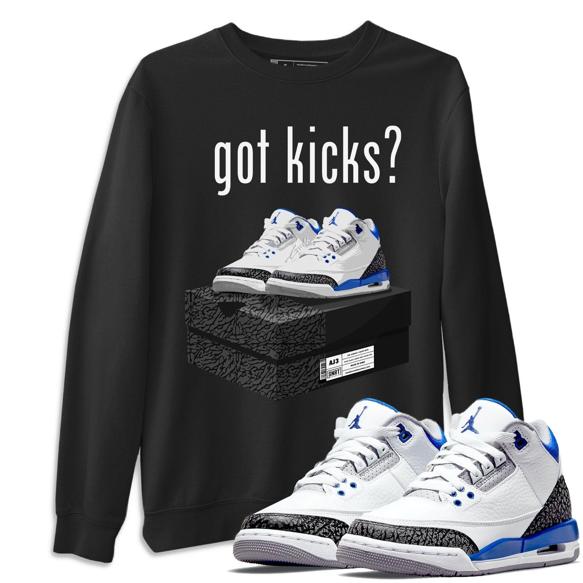 Jordan 3 Racer Blue Sneaker Match Tees Got Kicks Sneaker Tees Jordan 3 Racer Blue Sneaker Release Tees Unisex Shirts