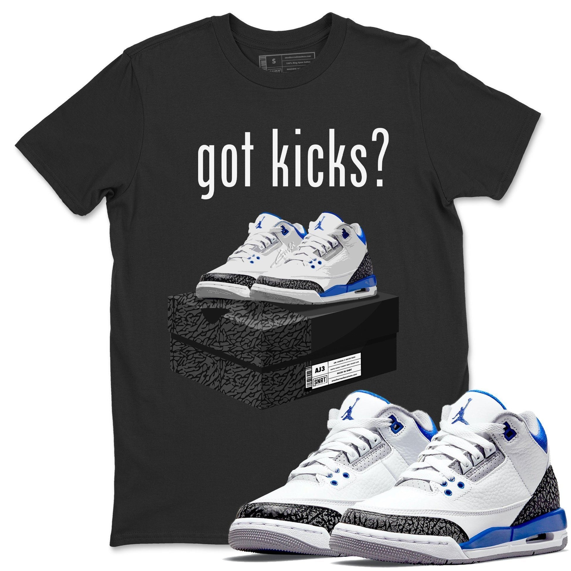 Jordan 3 Racer Blue Sneaker Match Tees Got Kicks Sneaker Tees Jordan 3 Racer Blue Sneaker Release Tees Unisex Shirts
