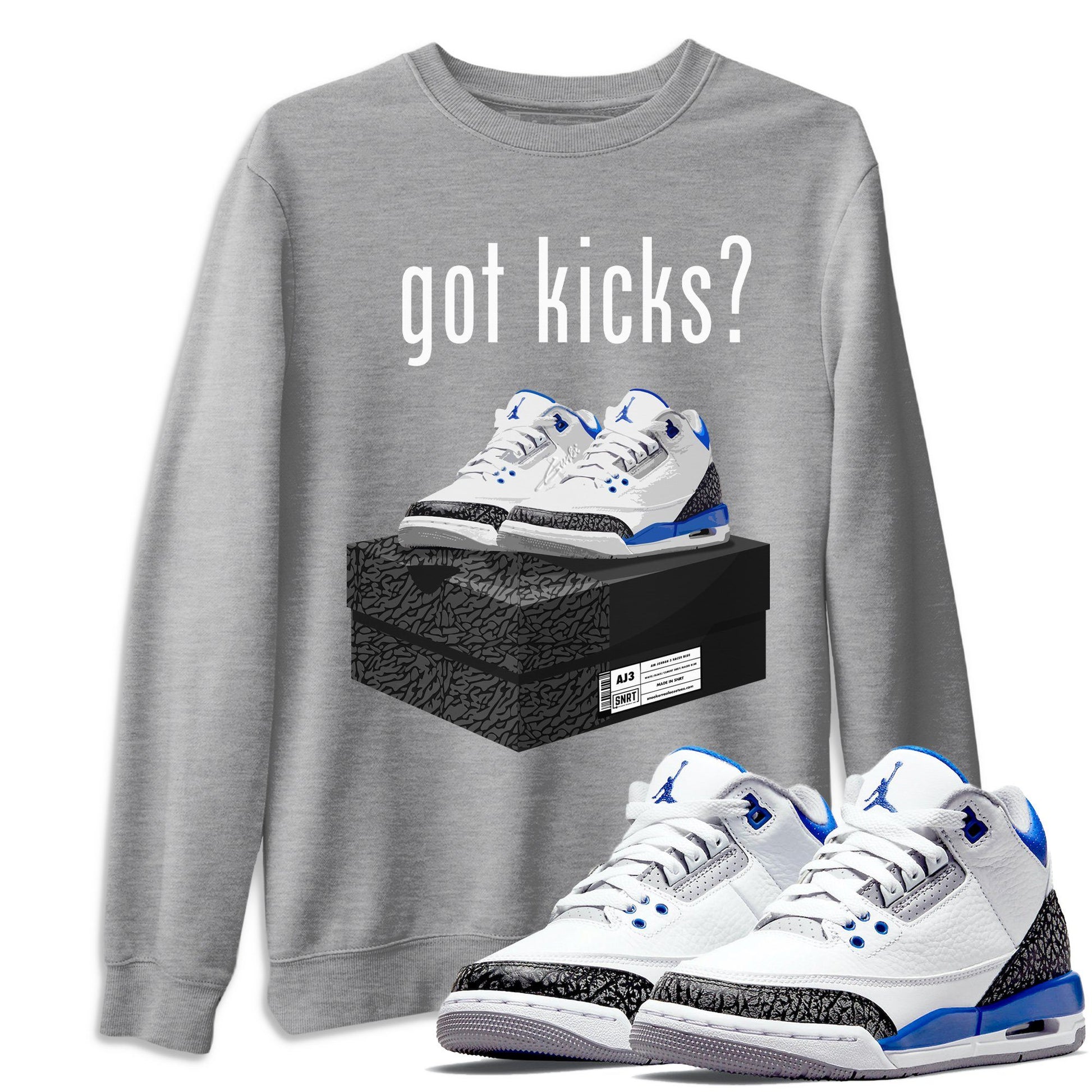 Jordan 3 Racer Blue Sneaker Match Tees Got Kicks Sneaker Tees Jordan 3 Racer Blue Sneaker Release Tees Unisex Shirts