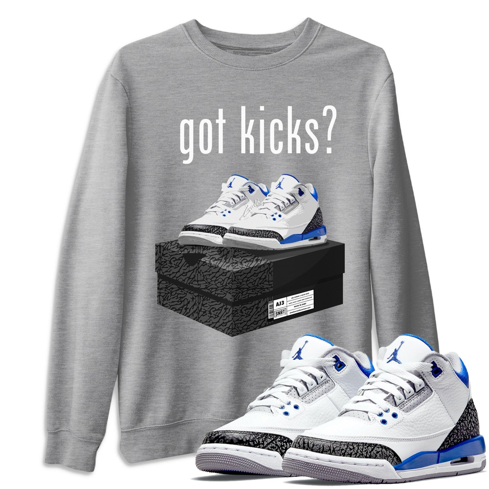 Jordan 3 Racer Blue Sneaker Match Tees Got Kicks Sneaker Tees Jordan 3 Racer Blue Sneaker Release Tees Unisex Shirts