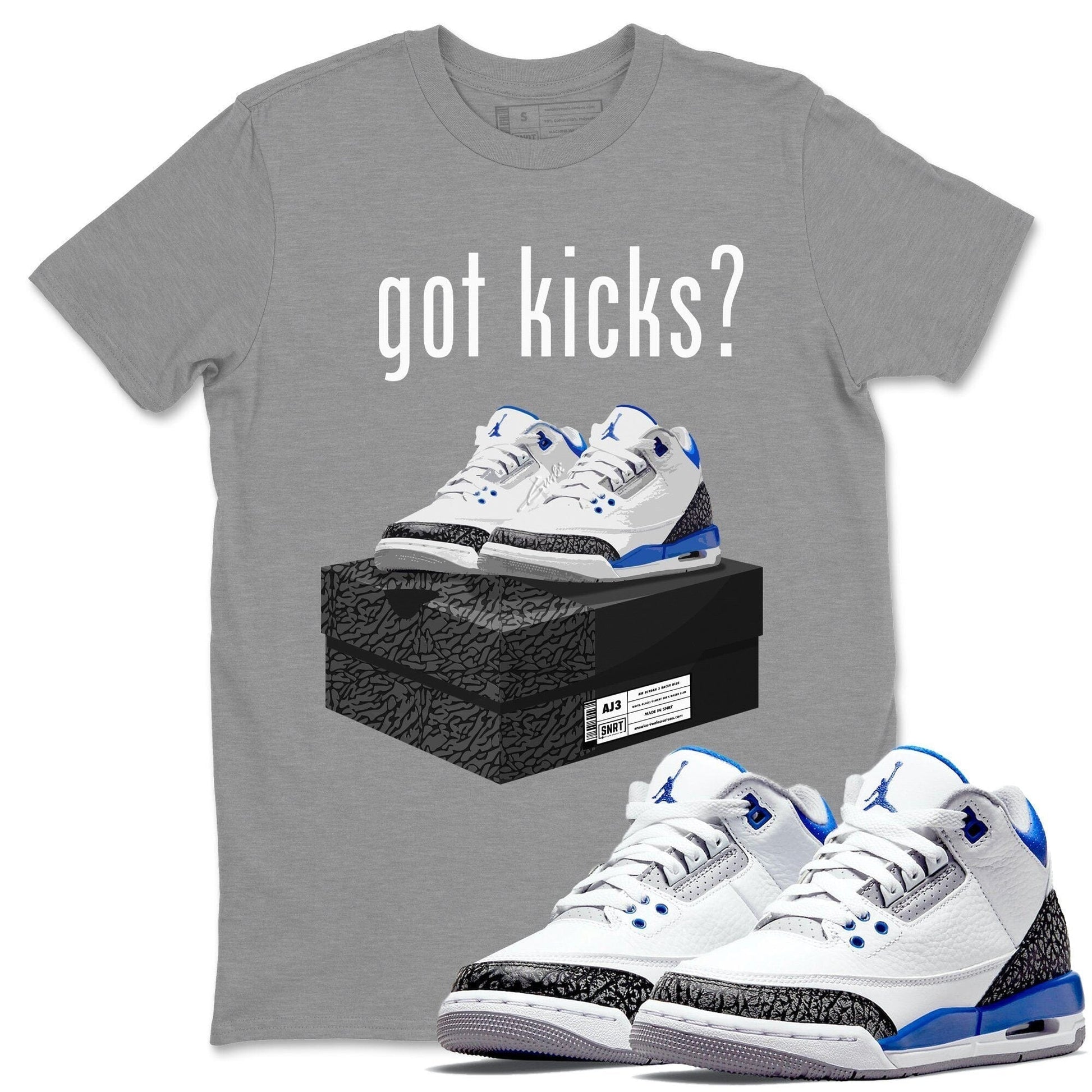 Jordan 3 Racer Blue Sneaker Match Tees Got Kicks Sneaker Tees Jordan 3 Racer Blue Sneaker Release Tees Unisex Shirts