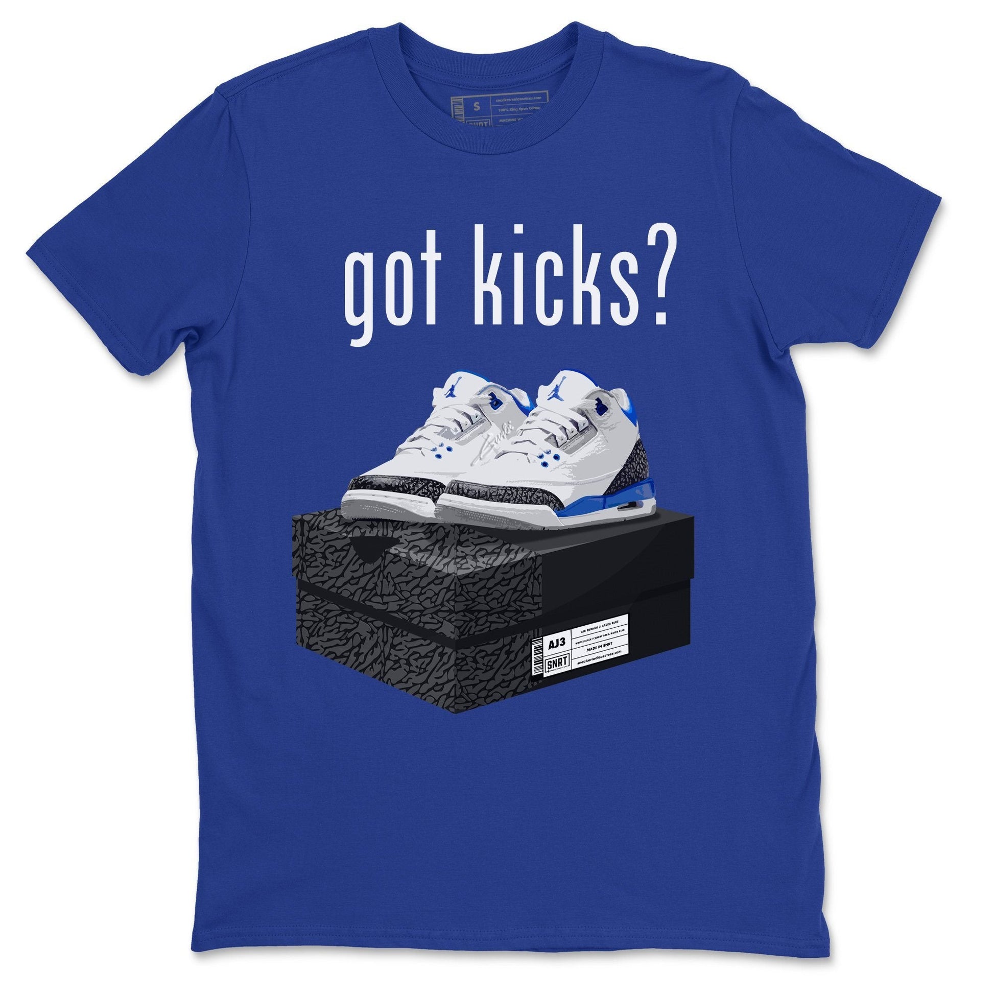 Jordan 3 Racer Blue Sneaker Match Tees Got Kicks Sneaker Tees Jordan 3 Racer Blue Sneaker Release Tees Unisex Shirts