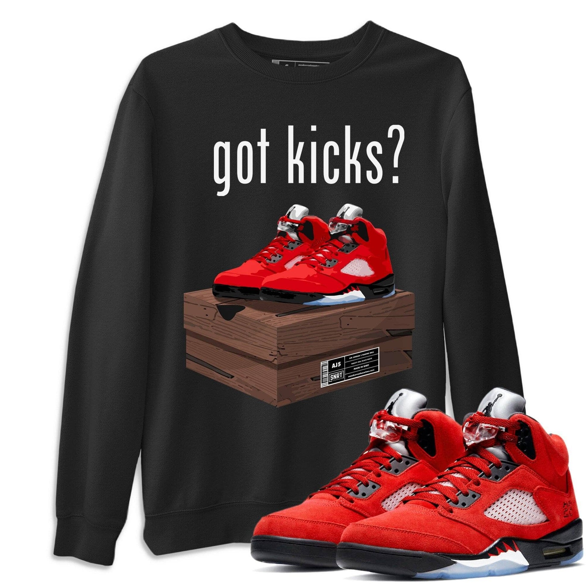 Jordan 5 Raging Bull Sneaker Match Tees Got Kicks Sneaker Tees Jordan 5 Raging Bull Sneaker Release Tees Unisex Shirts