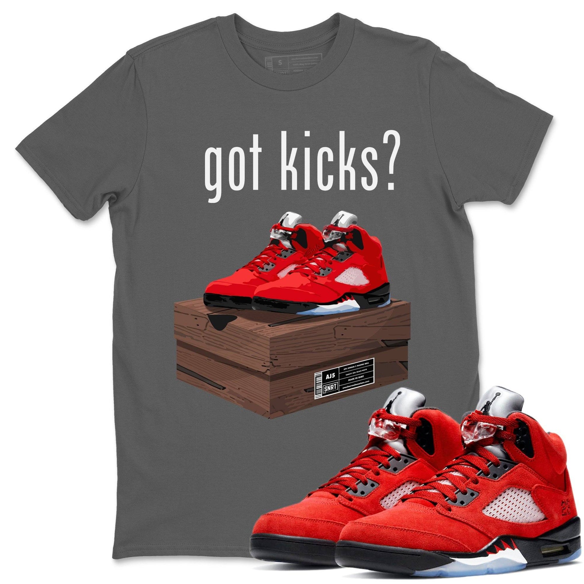 Jordan 5 Raging Bull Sneaker Match Tees Got Kicks Sneaker Tees Jordan 5 Raging Bull Sneaker Release Tees Unisex Shirts
