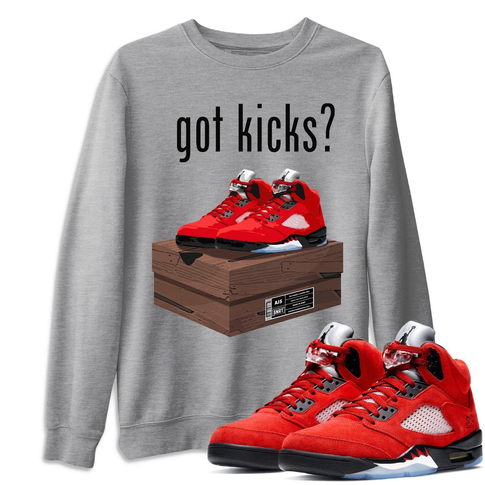 Jordan 5 Raging Bull Sneaker Match Tees Got Kicks Sneaker Tees Jordan 5 Raging Bull Sneaker Release Tees Unisex Shirts