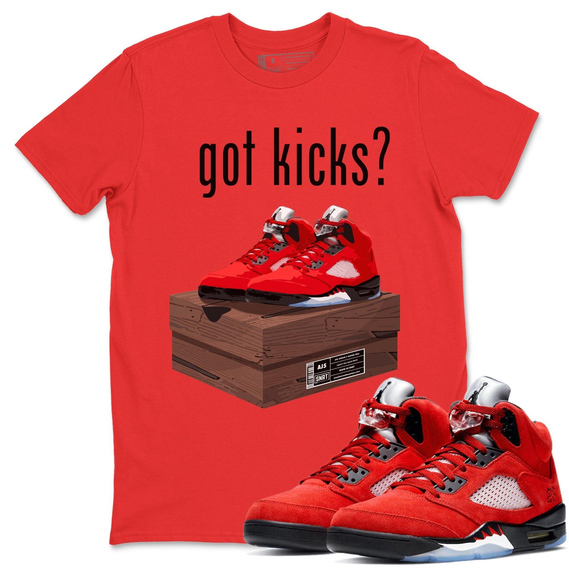 Jordan 5 Raging Bull Sneaker Match Tees Got Kicks Sneaker Tees Jordan 5 Raging Bull Sneaker Release Tees Unisex Shirts
