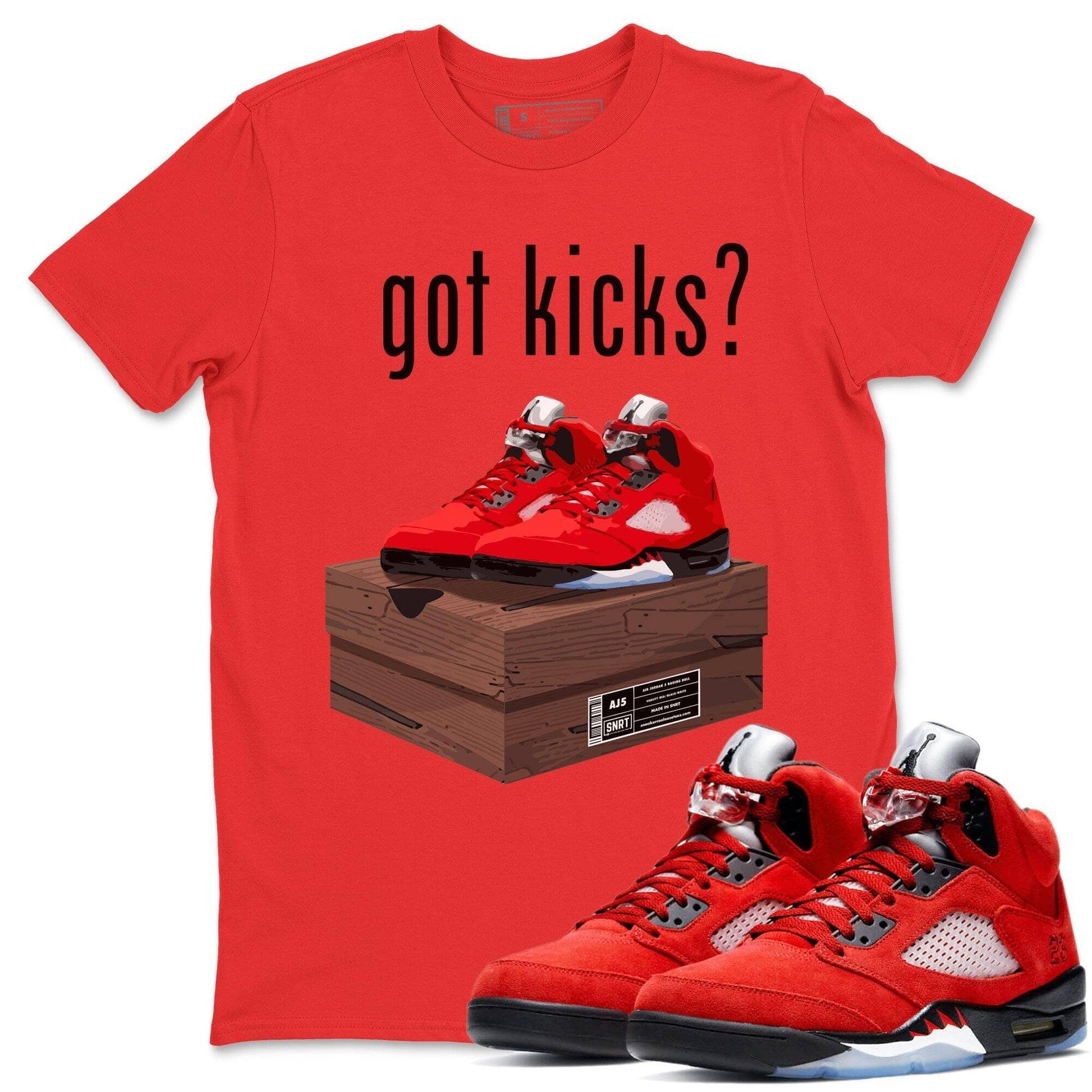 Jordan 5 Raging Bull Sneaker Match Tees Got Kicks Sneaker Tees Jordan 5 Raging Bull Sneaker Release Tees Unisex Shirts