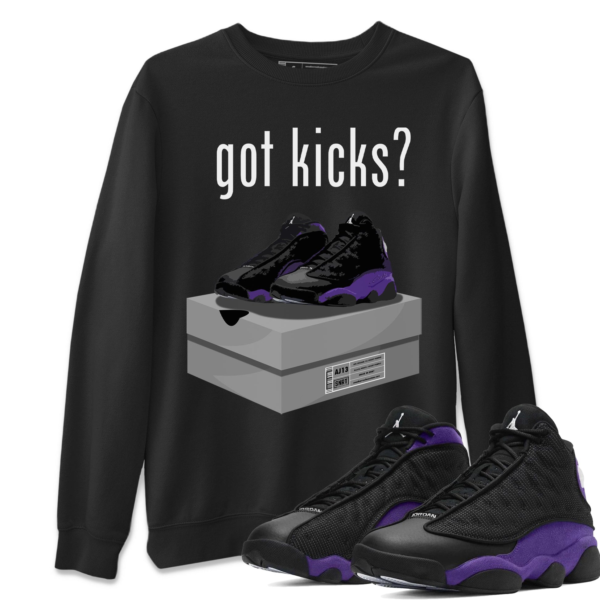 Jordan 13 Court Purple Sneaker Match Tees Got Kicks Sneaker Tees Jordan 13 Court Purple Sneaker Release Tees Unisex Shirts