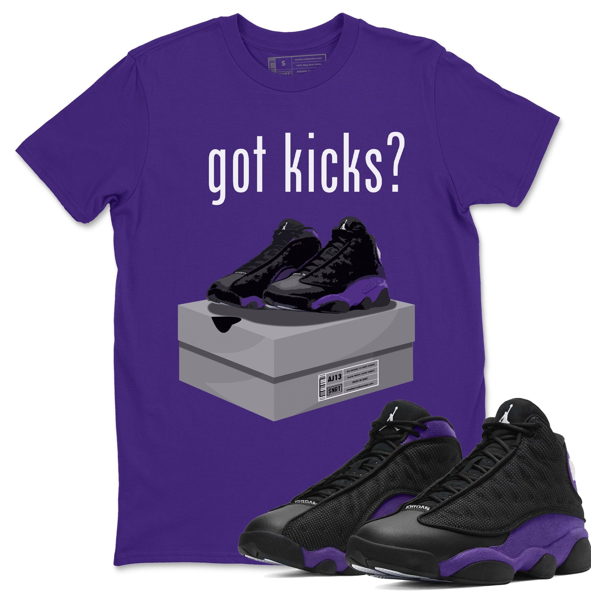 Jordan 13 Court Purple Sneaker Match Tees Got Kicks Sneaker Tees Jordan 13 Court Purple Sneaker Release Tees Unisex Shirts