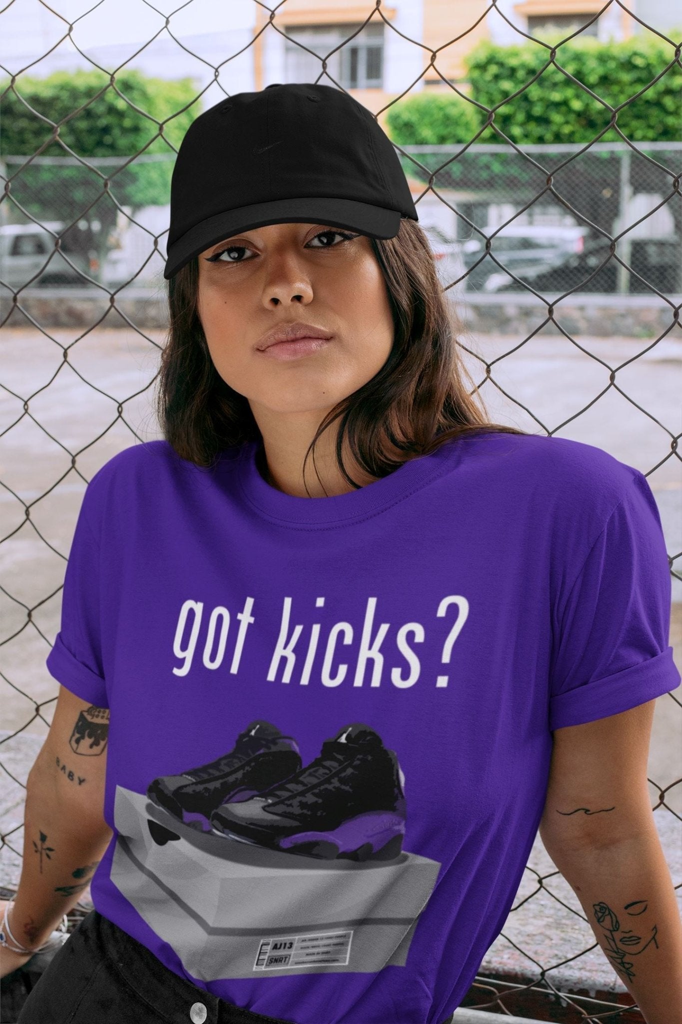 Jordan 13 Court Purple Sneaker Match Tees Got Kicks Sneaker Tees Jordan 13 Court Purple Sneaker Release Tees Unisex Shirts
