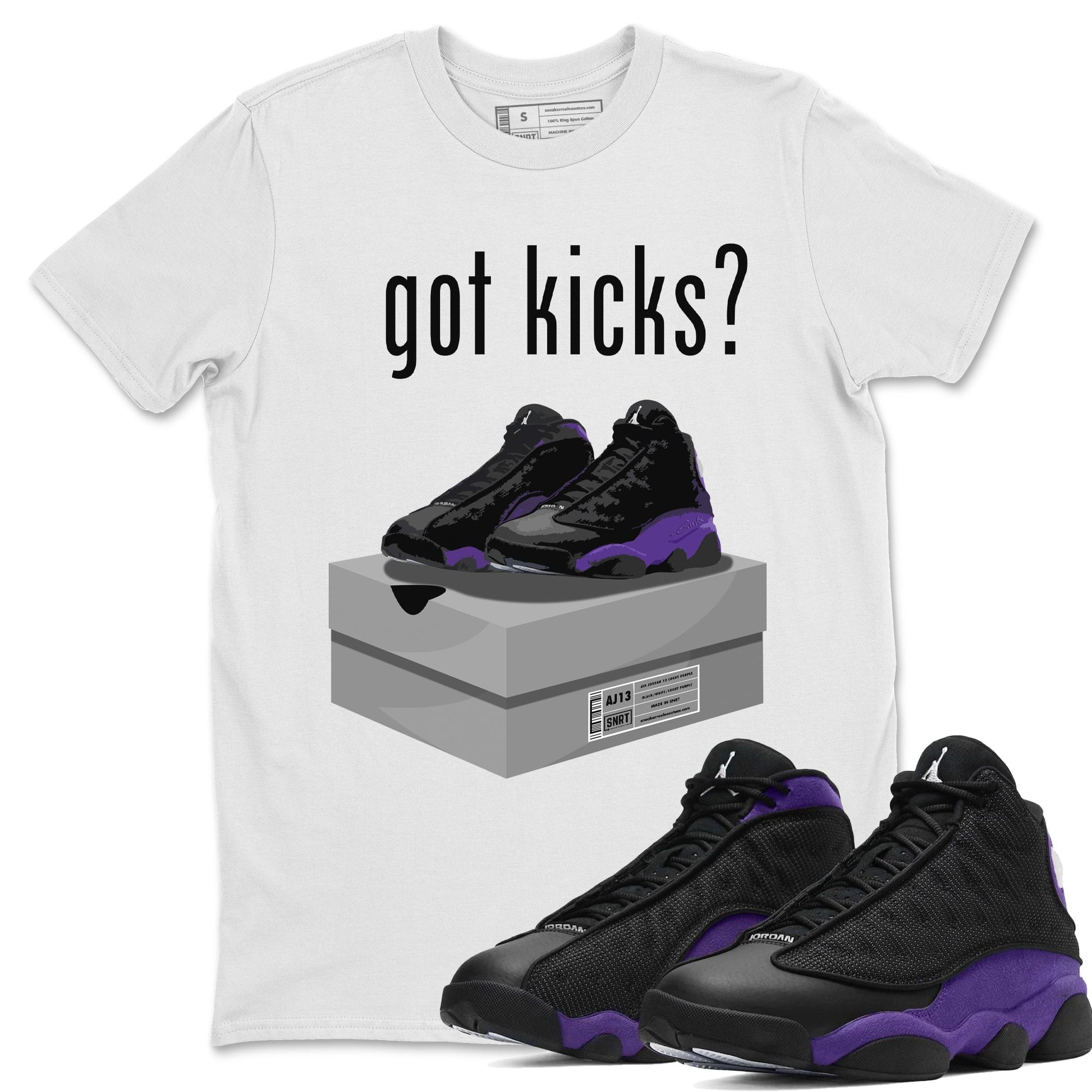 Jordan 13 Court Purple Sneaker Match Tees Got Kicks Sneaker Tees Jordan 13 Court Purple Sneaker Release Tees Unisex Shirts
