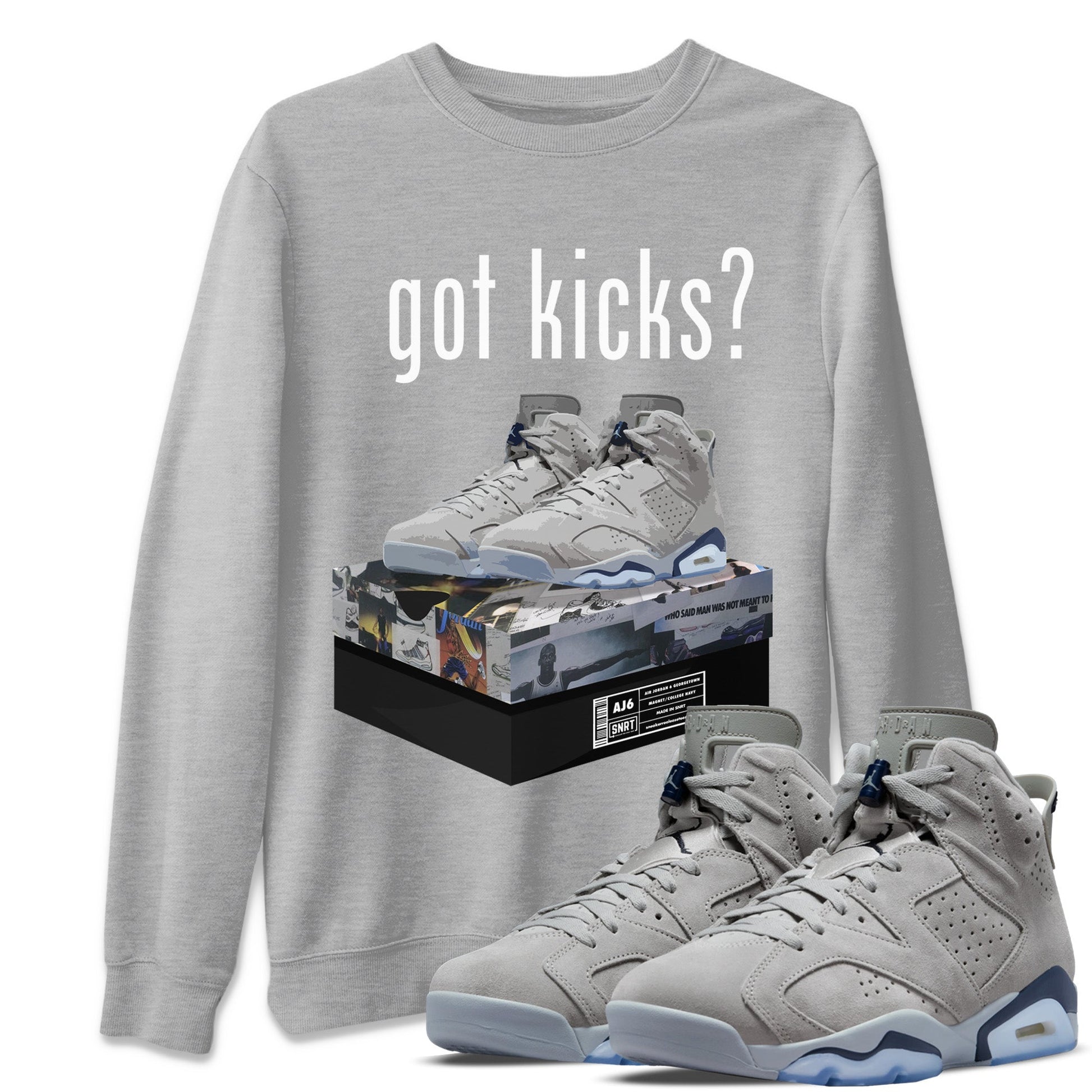 Jordan 6 Georgetown Sneaker Match Tees Got Kicks Sneaker Tees Jordan 6 Georgetown Sneaker Release Tees Unisex Shirts