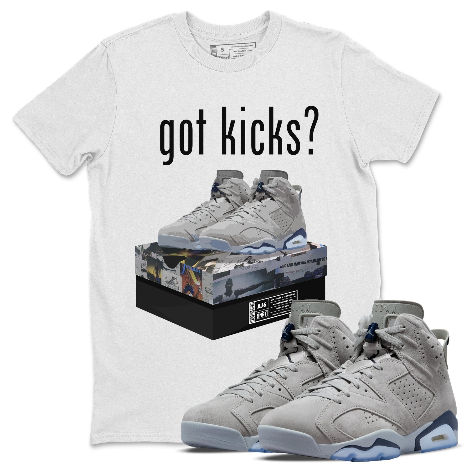 Jordan 6 Georgetown Sneaker Match Tees Got Kicks Sneaker Tees Jordan 6 Georgetown Sneaker Release Tees Unisex Shirts