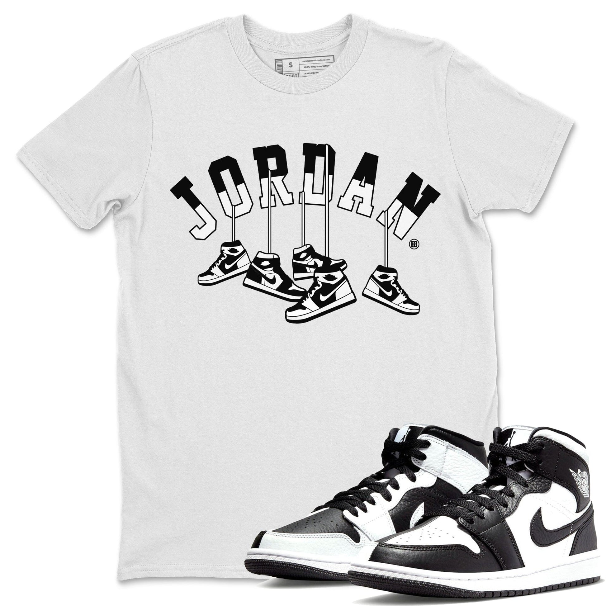 Jordan 1 Homage Sneaker Match Tees Hanging Sneakers Sneaker Tees Jordan 1 Homage Sneaker Release Tees Unisex Shirts