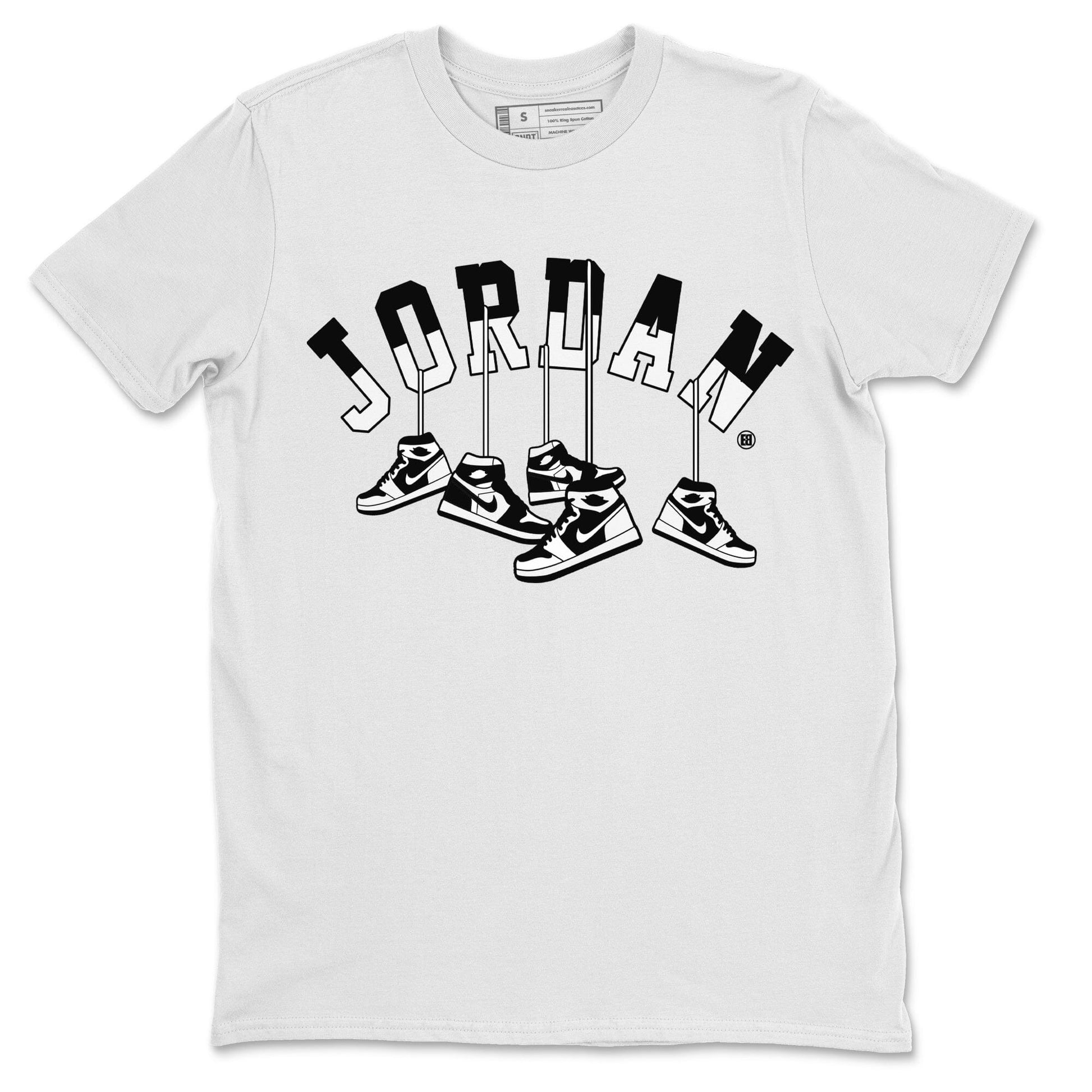 Jordan 1 Homage Sneaker Match Tees Hanging Sneakers Sneaker Tees Jordan 1 Homage Sneaker Release Tees Unisex Shirts
