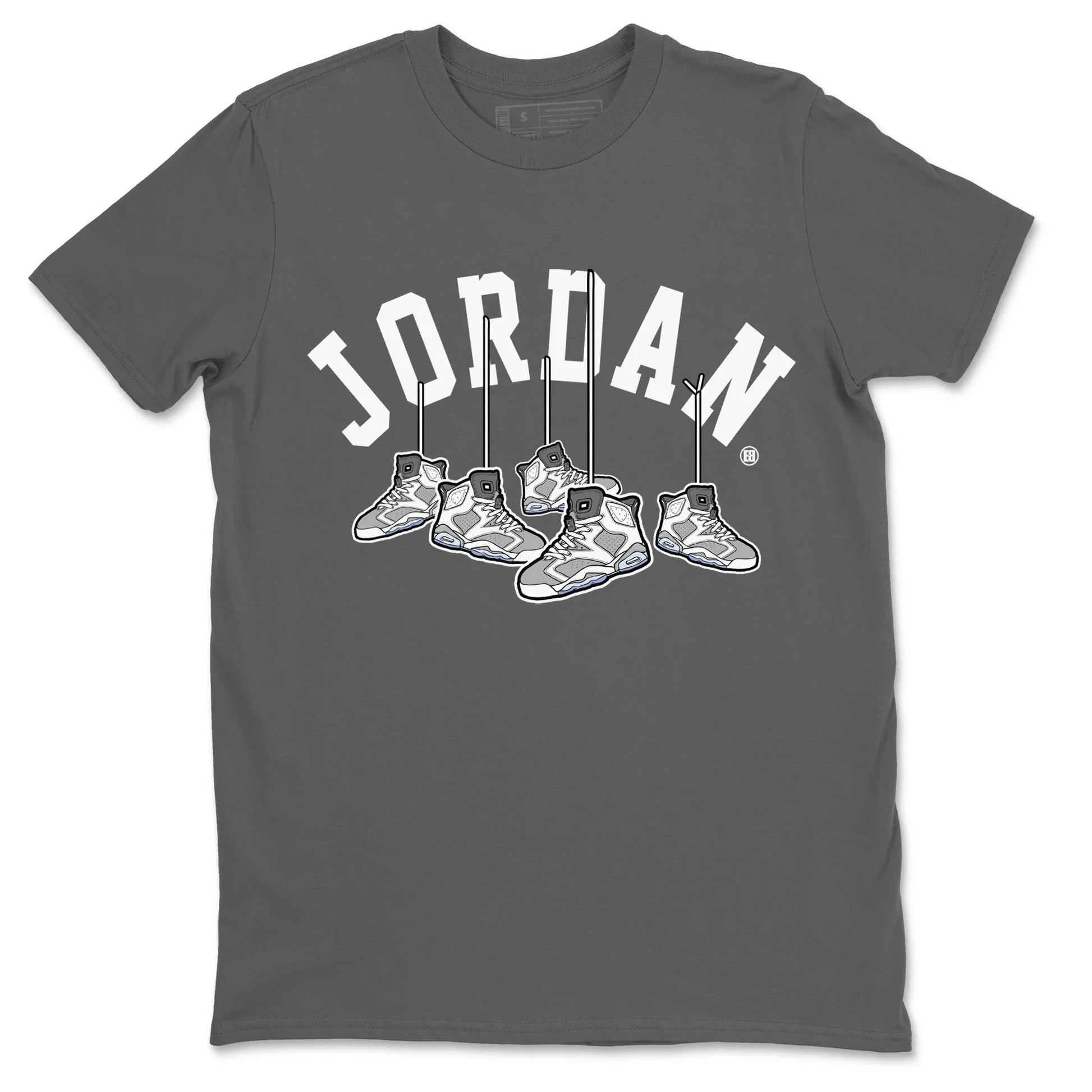 Jordan 6 Cool Grey Sneaker Match Tees Hanging Sneakers Sneaker Tees Jordan 6 Cool Grey Sneaker Release Tees Unisex Shirts