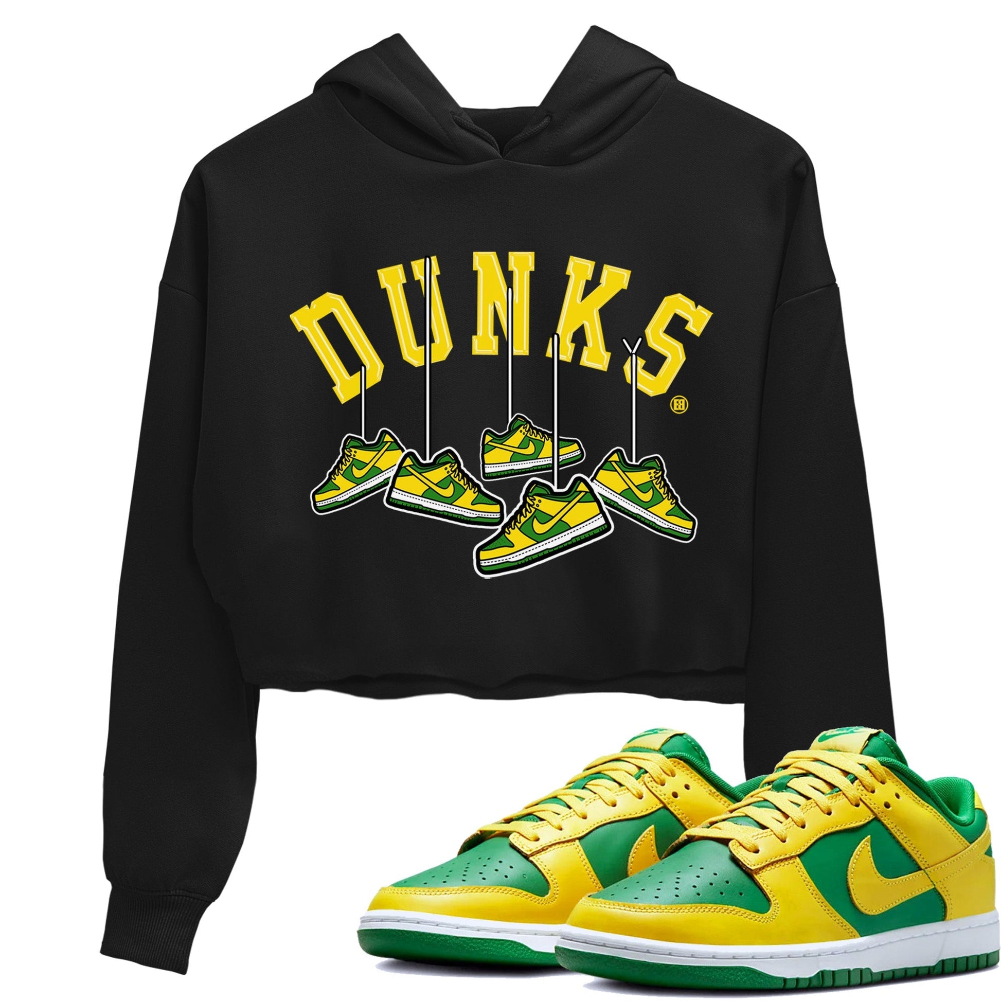Dunk Reverse Brazil Sneaker Match Tees Hanging Sneakers Sneaker Tees Dunk Reverse Brazil Sneaker Release Tees Women's Shirts